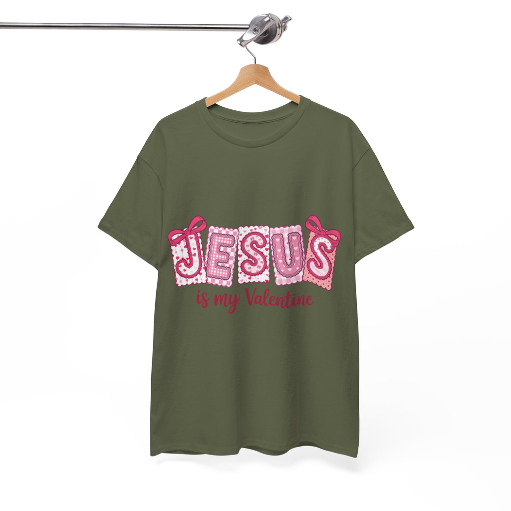 Jesus Is My Valentine T-Shirt — Pink Christian Valentine Unisex Cotton Tee