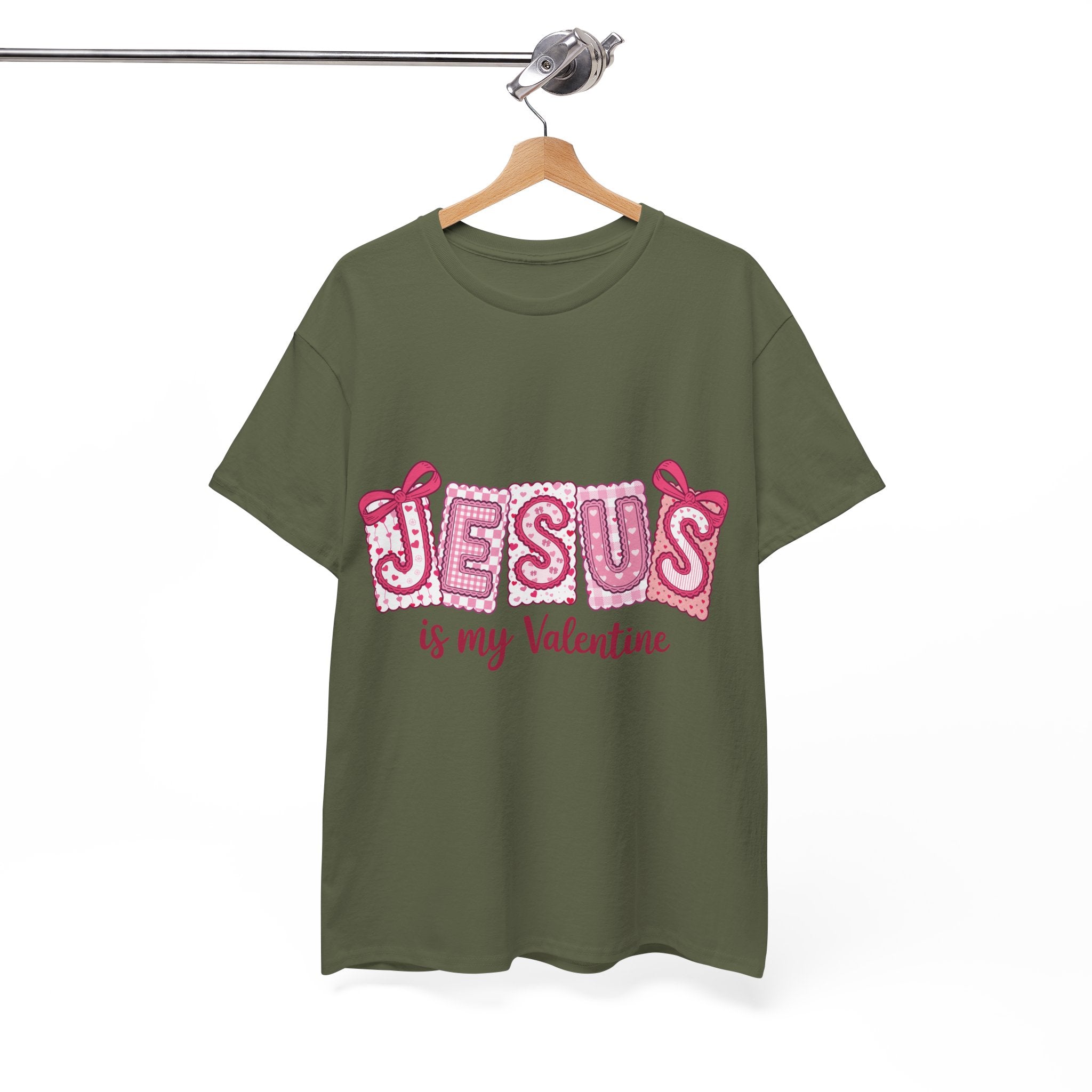 Jesus Is My Valentine T-Shirt — Pink Christian Valentine Unisex Cotton Tee