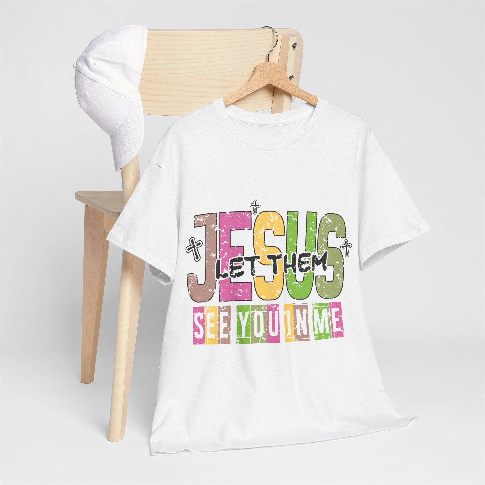 Jesus ‘See You In Me’ Distressed Pastel Unisex Cotton T-Shirt