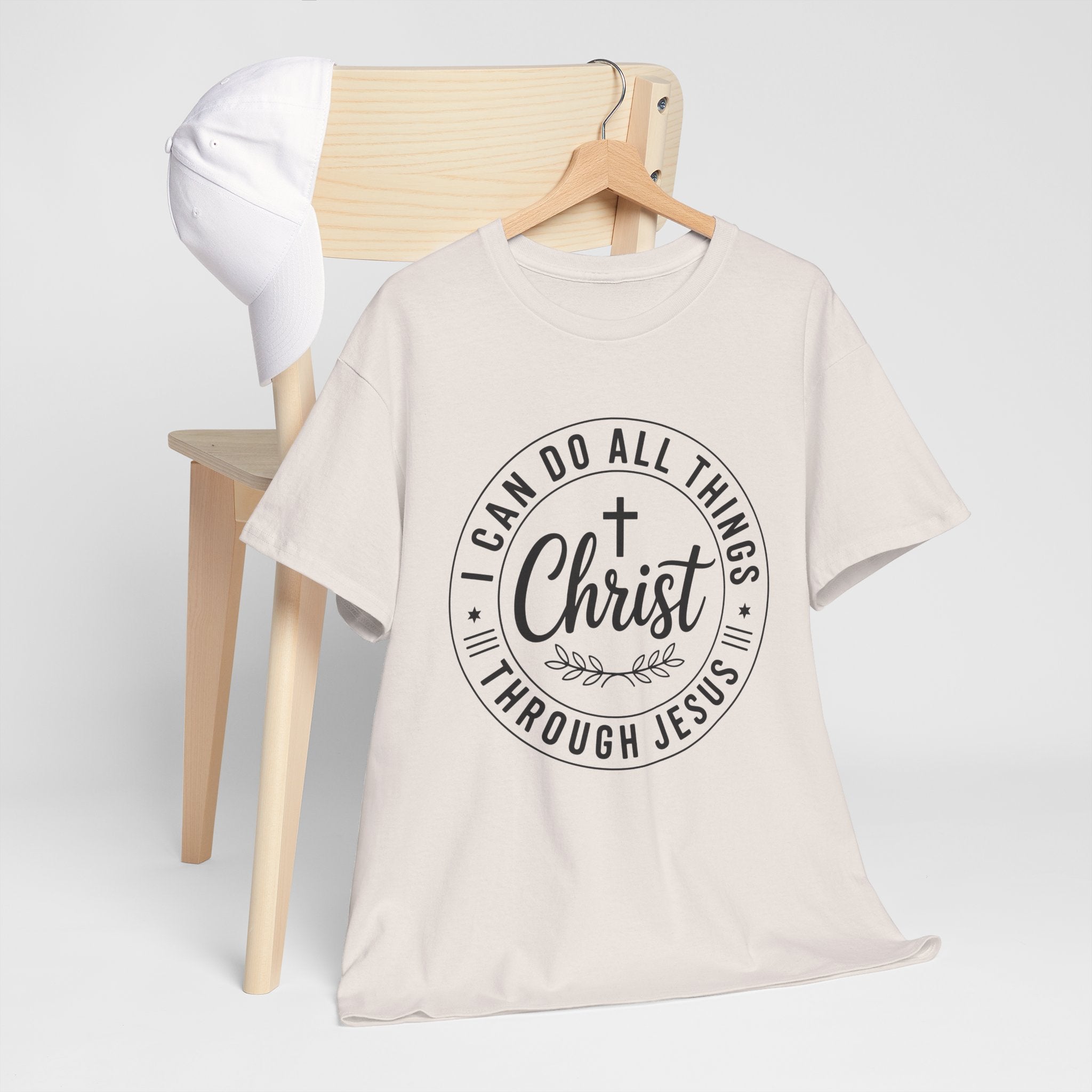 I can do All Things Through Christ Unisex Heavy Cotton Tee