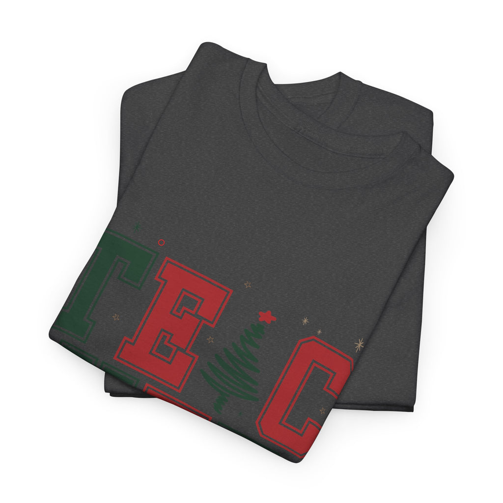 Teacher Christmas Varsity T-Shirt — Red & Green Holiday Unisex Cotton Tee