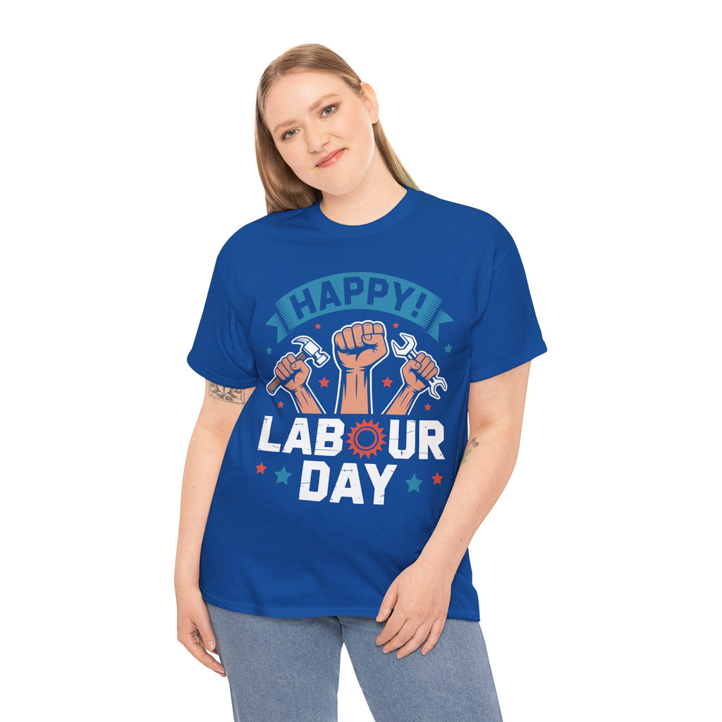 Happy US Labour Day Unisex Heavy Cotton T-Shirt