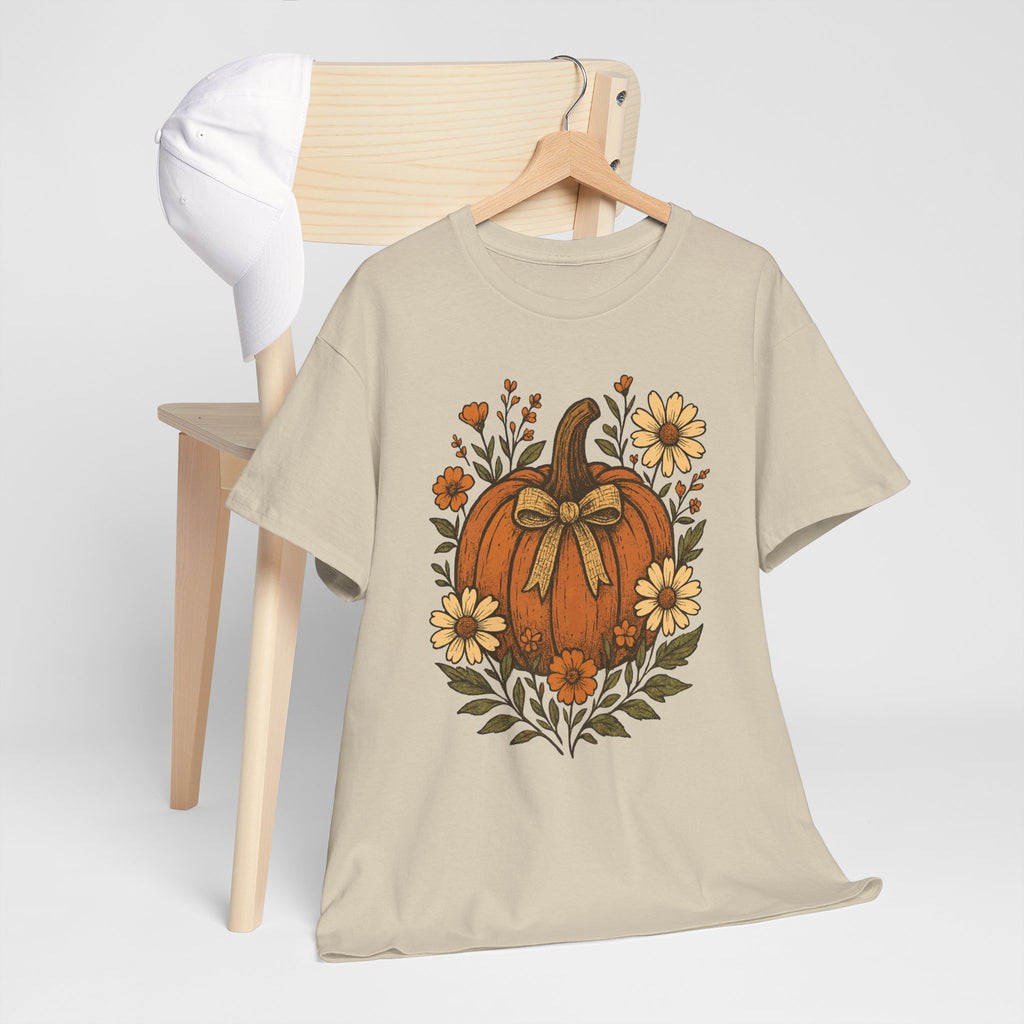 Pumpkin Daisy Unisex Cotton Tee