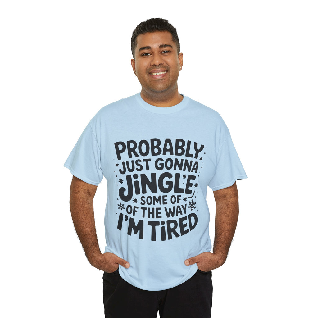 Black & White Minimalist Script Yes, I'm Always Cold Unisex Cotton Tee