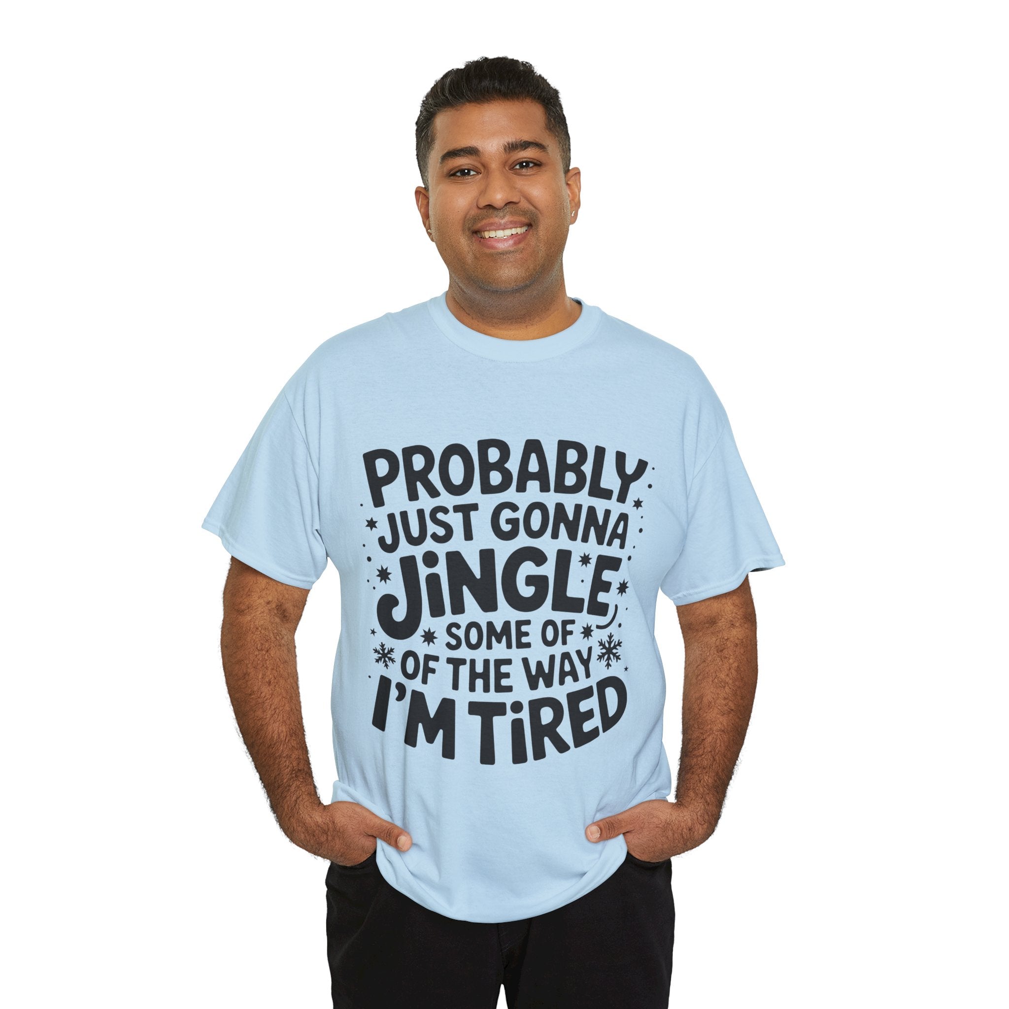 Black & White Minimalist Script Yes, I'm Always Cold Unisex Cotton Tee