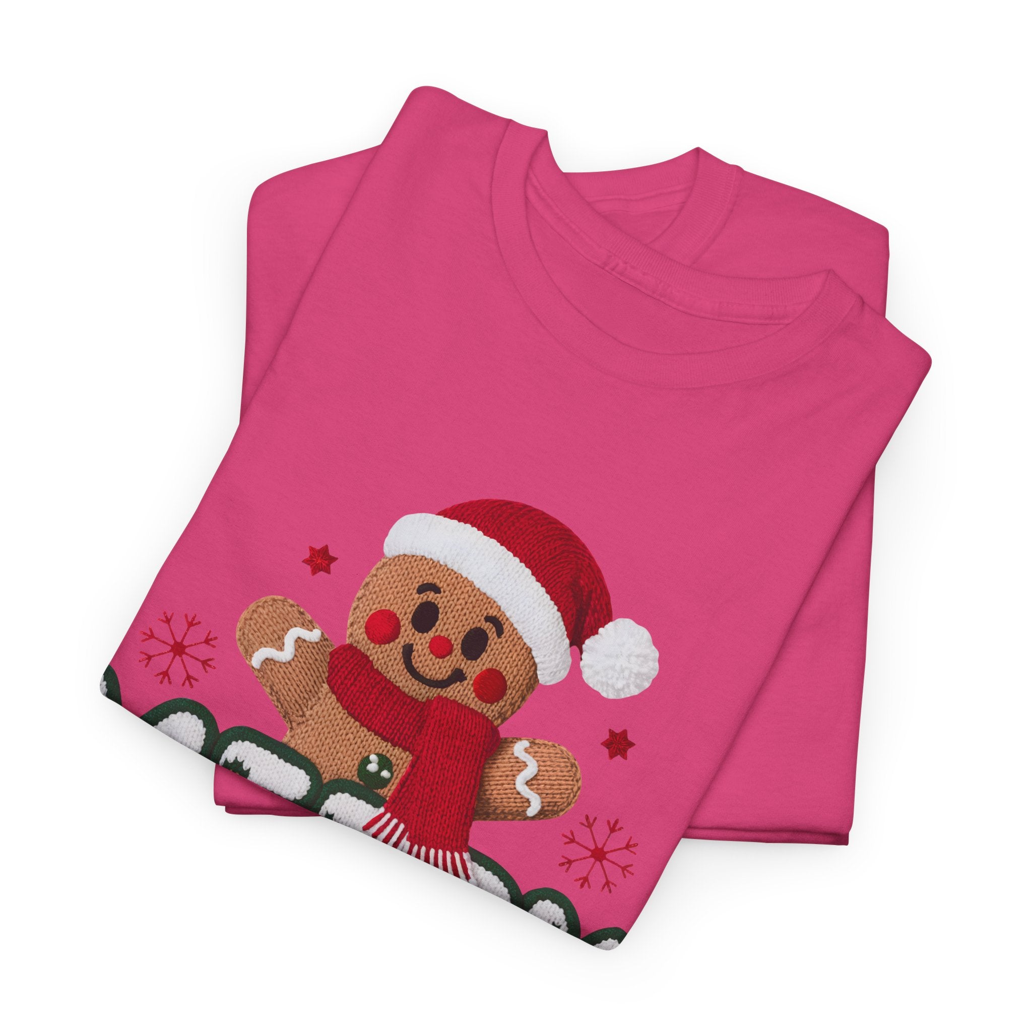 Gingerbread Santa 'Merry Christmas' Unisex Cotton Tee T-Shirt