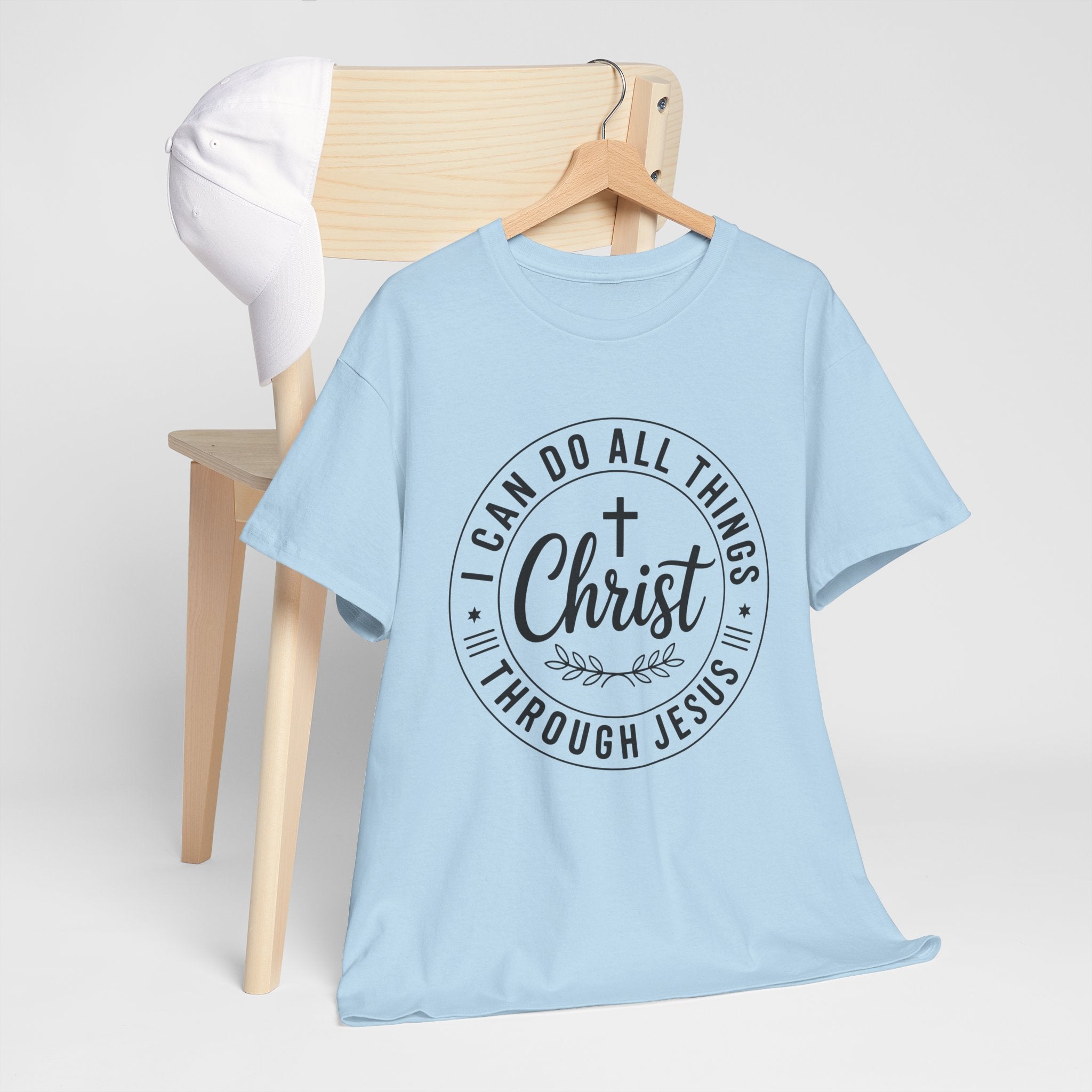 I can do All Things Through Christ Unisex Heavy Cotton Tee