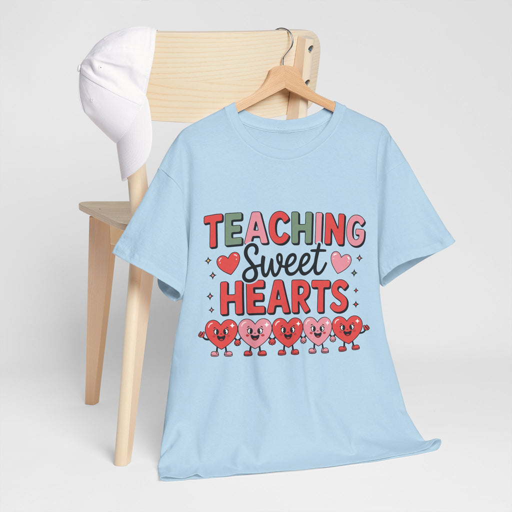 Teaching Sweet Hearts Valentine Teacher Unisex Cotton T-Shirt