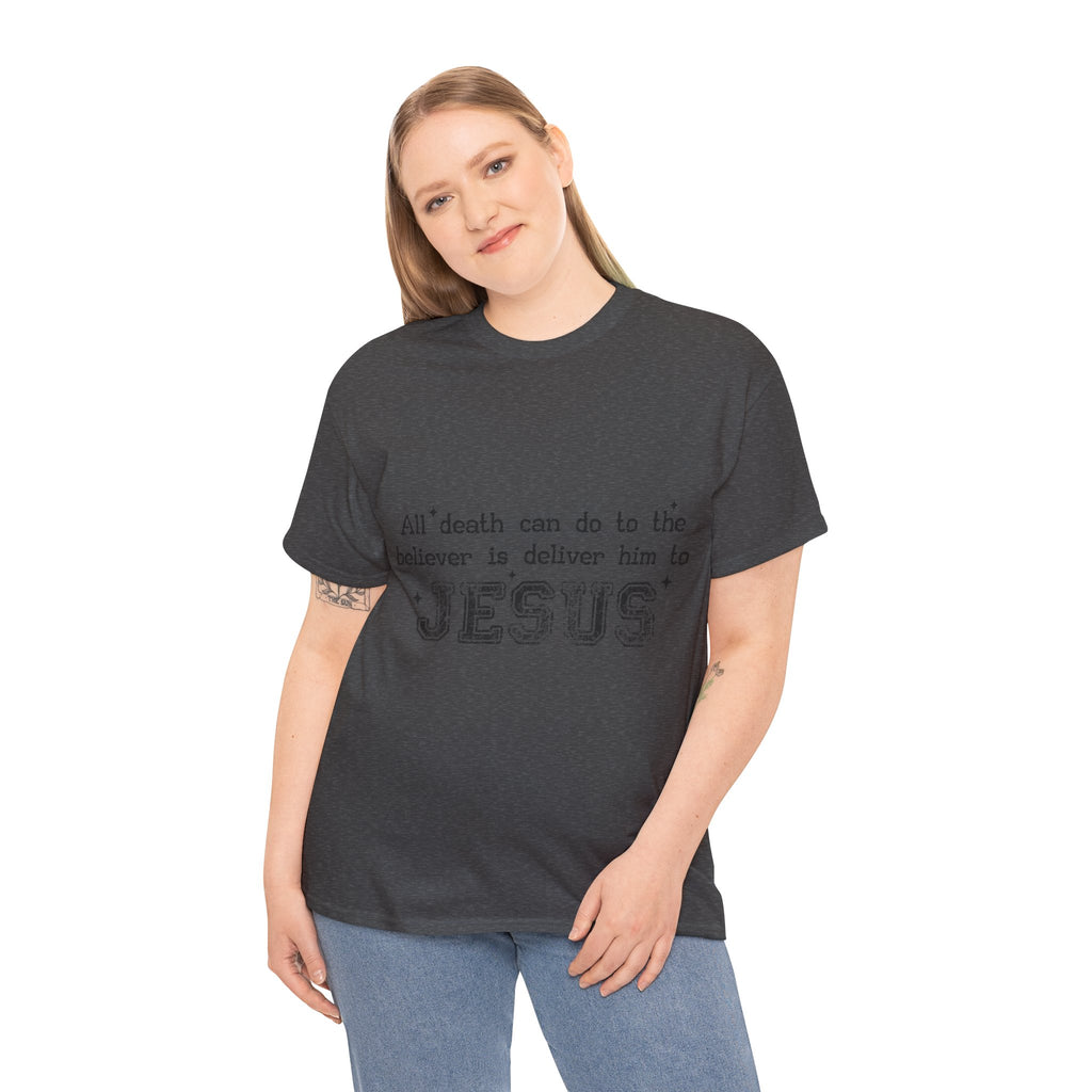 Minimalist Black Typographic Unisex Cotton Tee