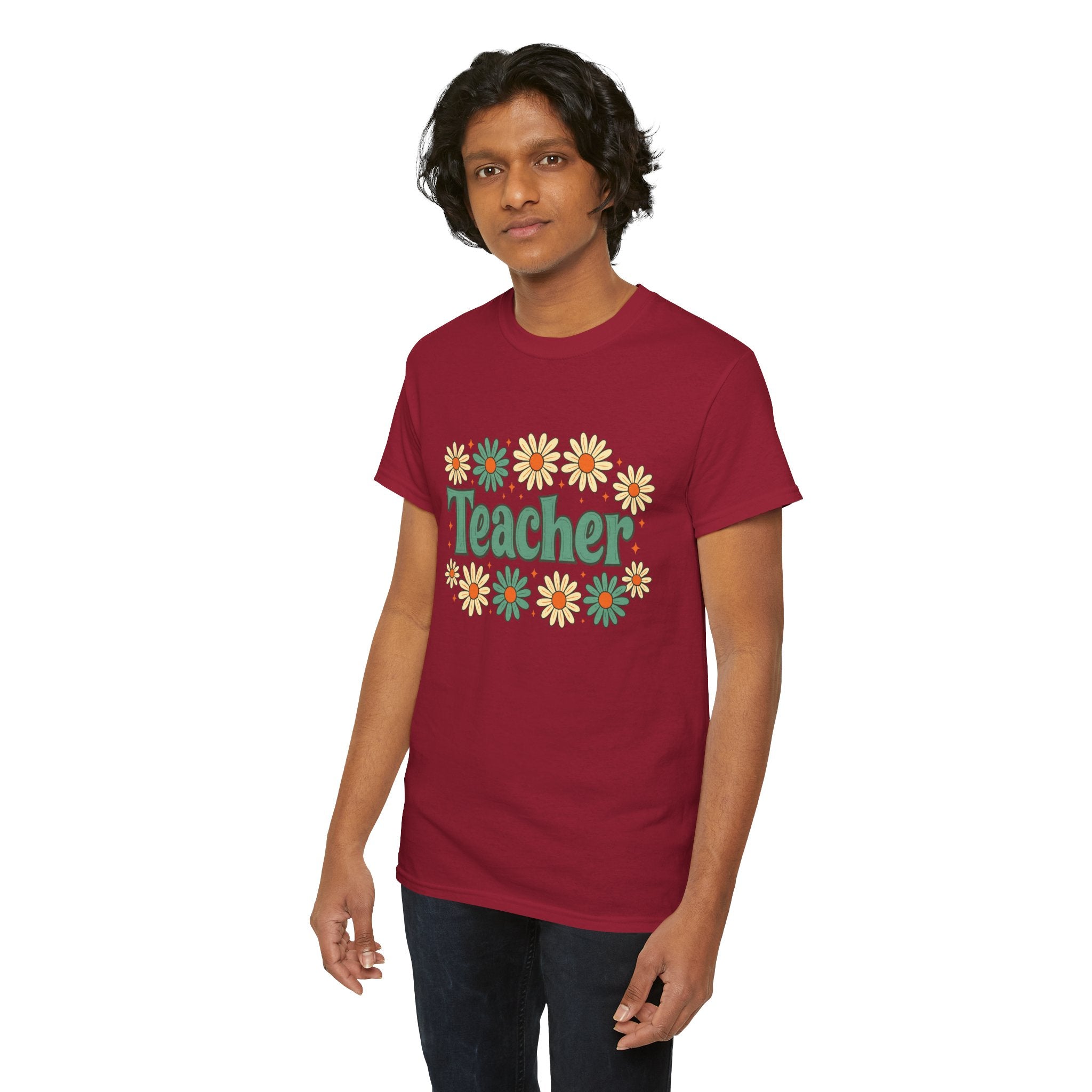 Floral Teacher Tee - Perfect Gift for Educators