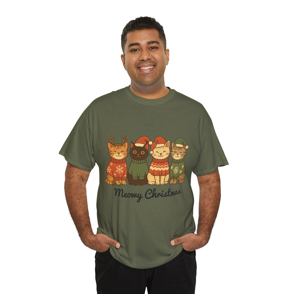 Christmas Cats Unisex Cotton Tee