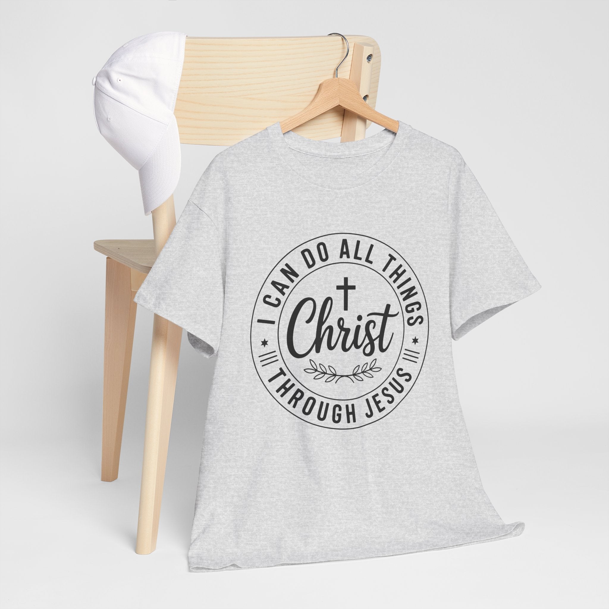I can do All Things Through Christ Unisex Heavy Cotton Tee