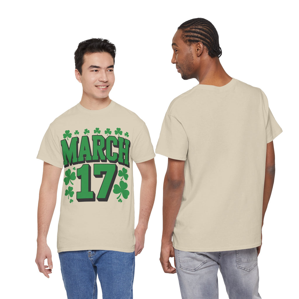 St. Patrick’s Day March 17 Shamrock Unisex Cotton T‑Shirt