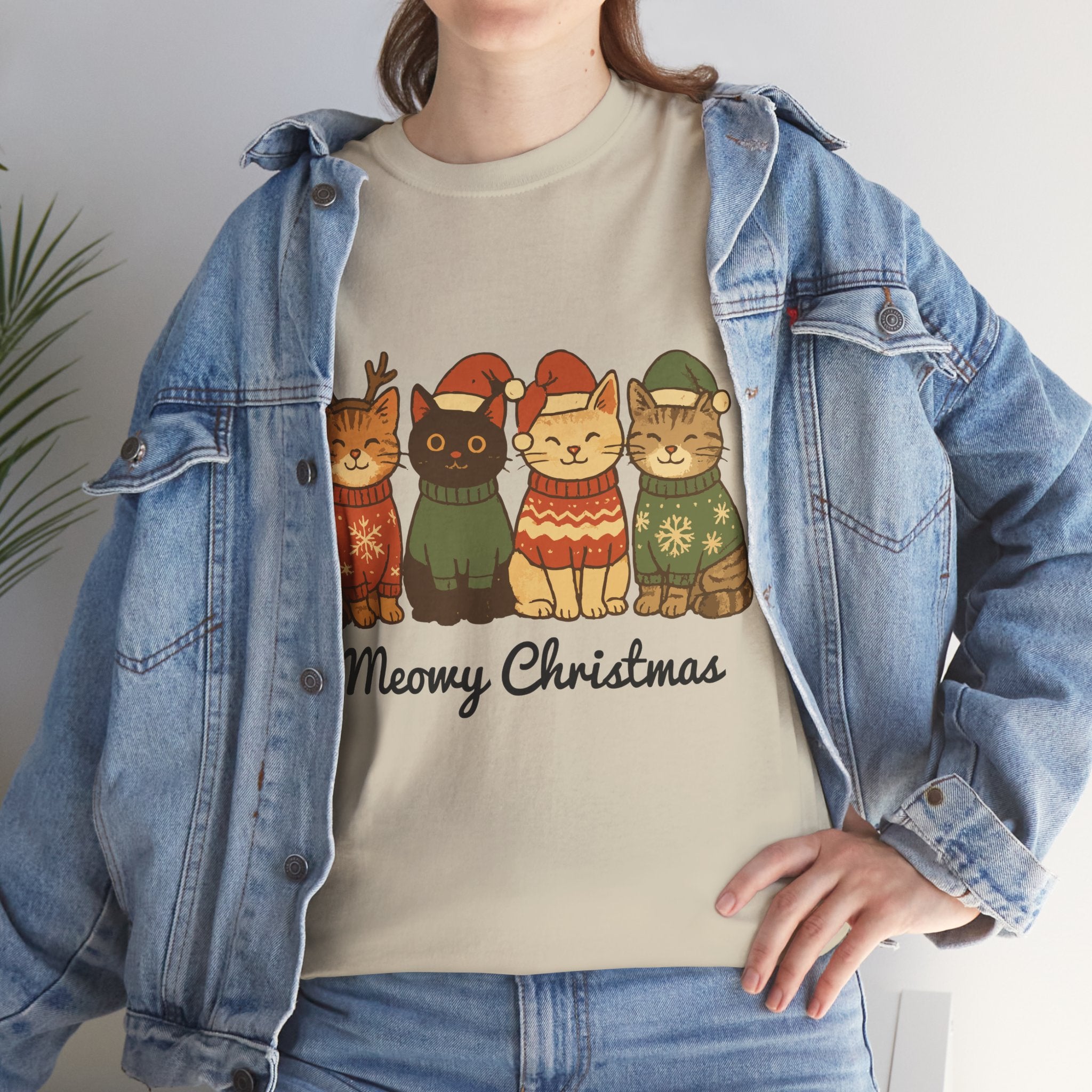 Christmas Cats Unisex Cotton Tee
