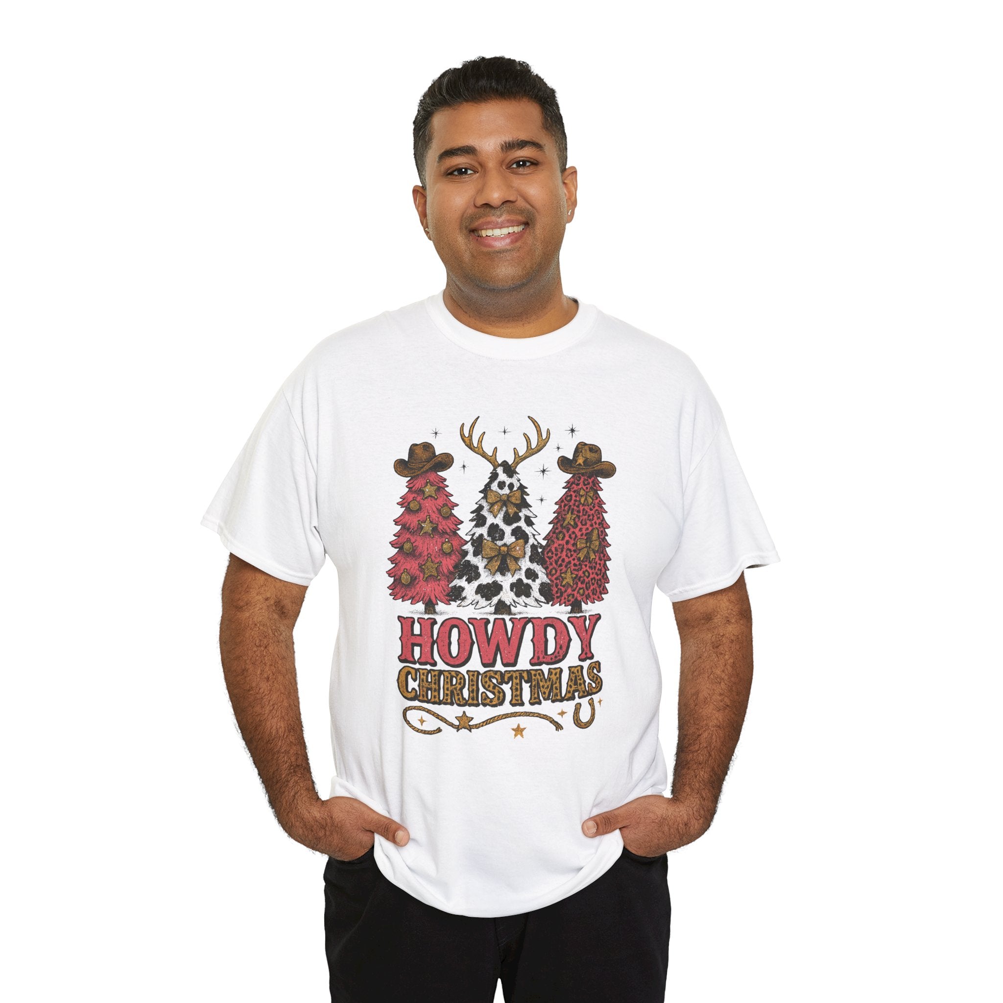Western Christmas Unisex Cotton Tee