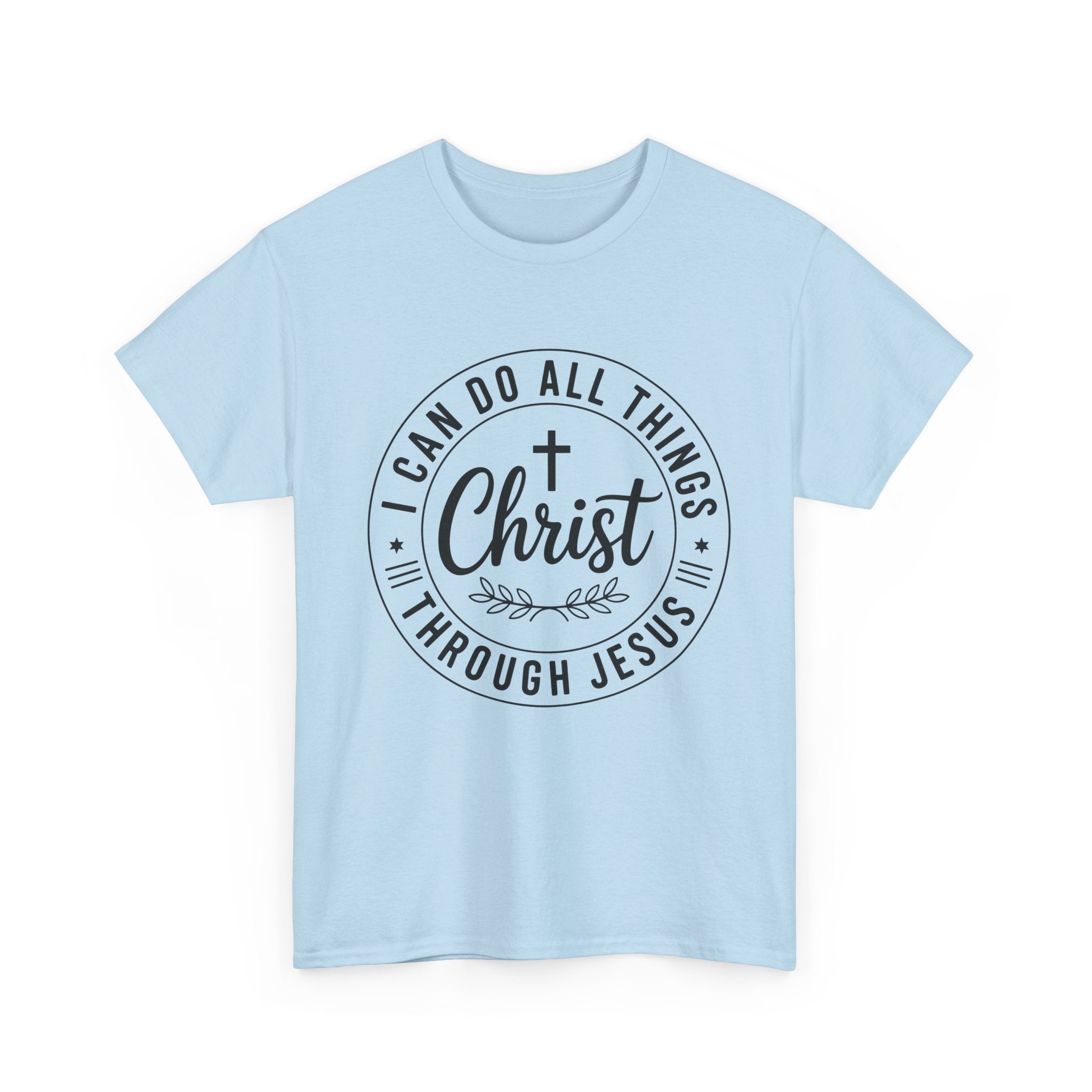 I can do All Things Through Christ Unisex Heavy Cotton Tee