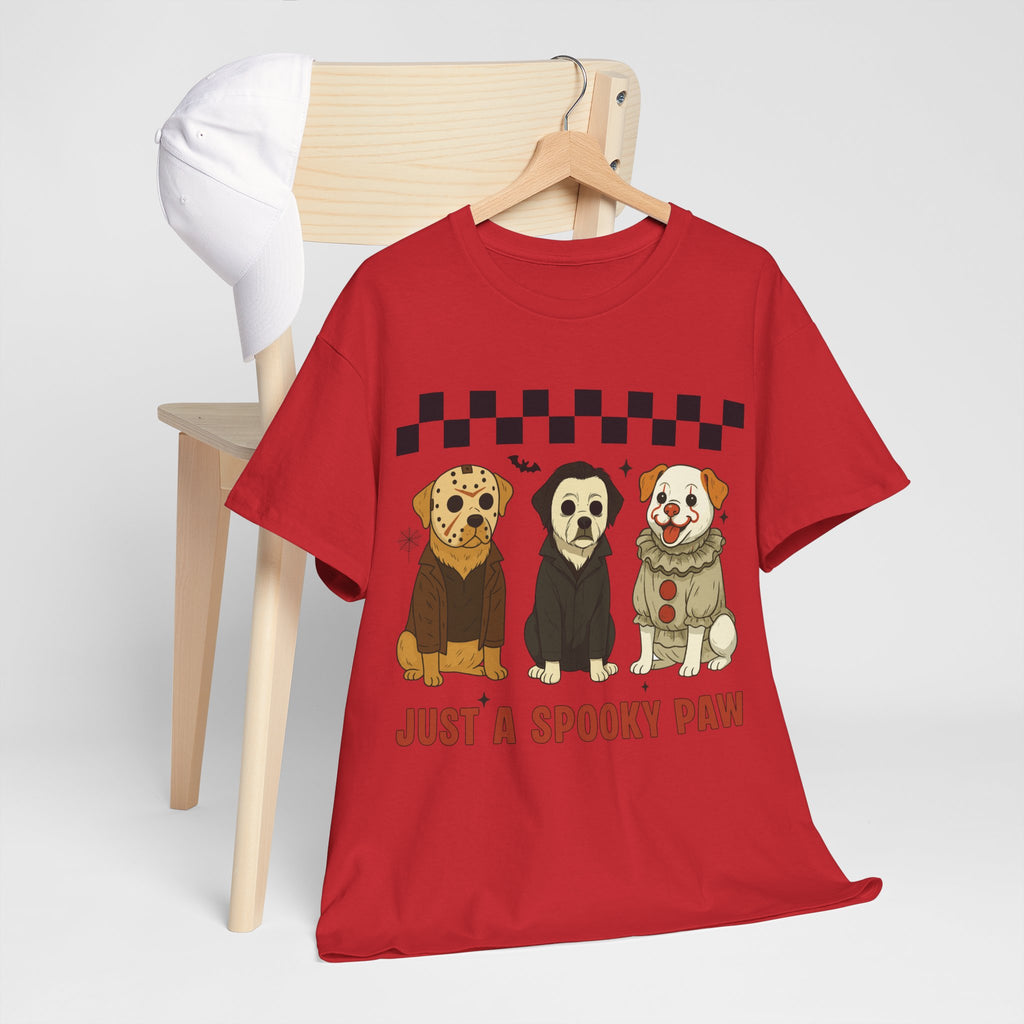 Halloween "Just A Spooky Paw" Unisex Cotton Tee