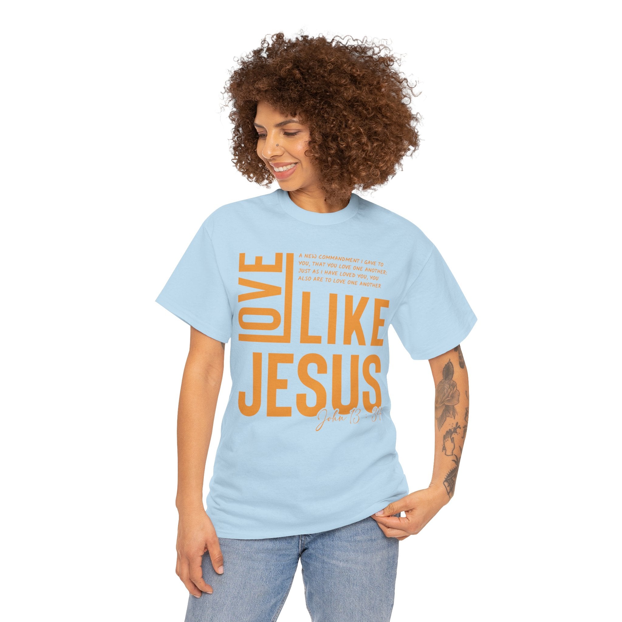 Love Like Jesus T-Shirt — John 13:34 Christian Unisex Cotton Tee