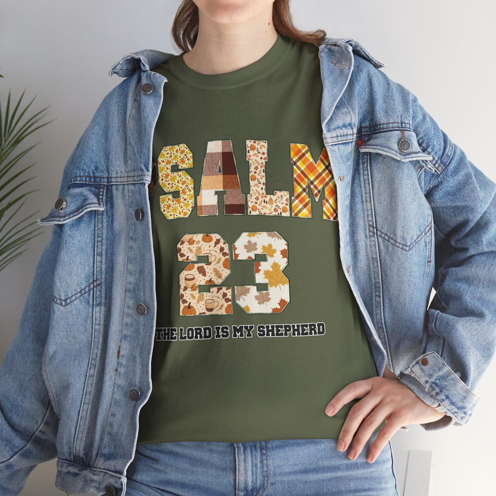 Psalm 23 Patchwork Unisex Cotton Tee