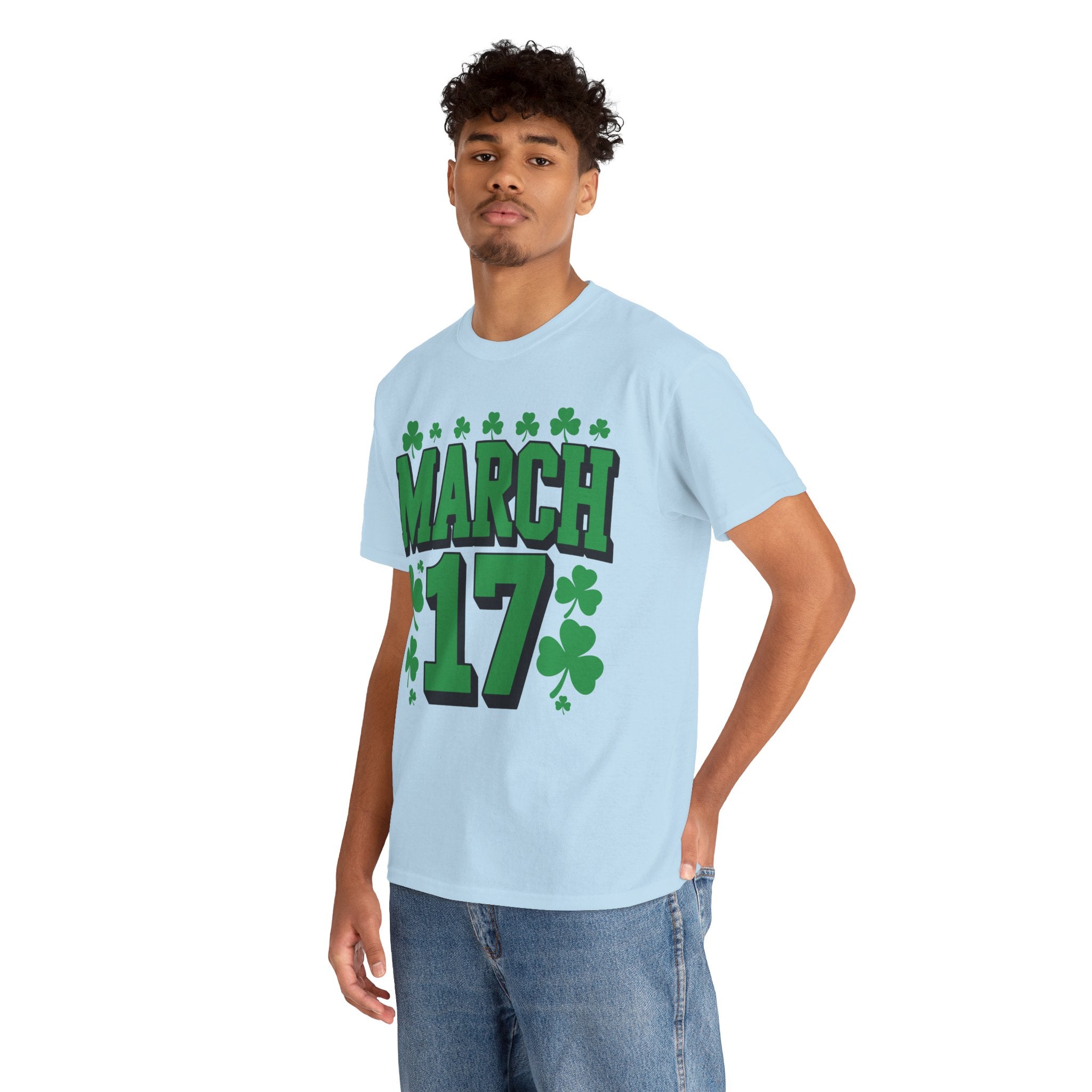 St. Patrick’s Day March 17 Shamrock Unisex Cotton T‑Shirt