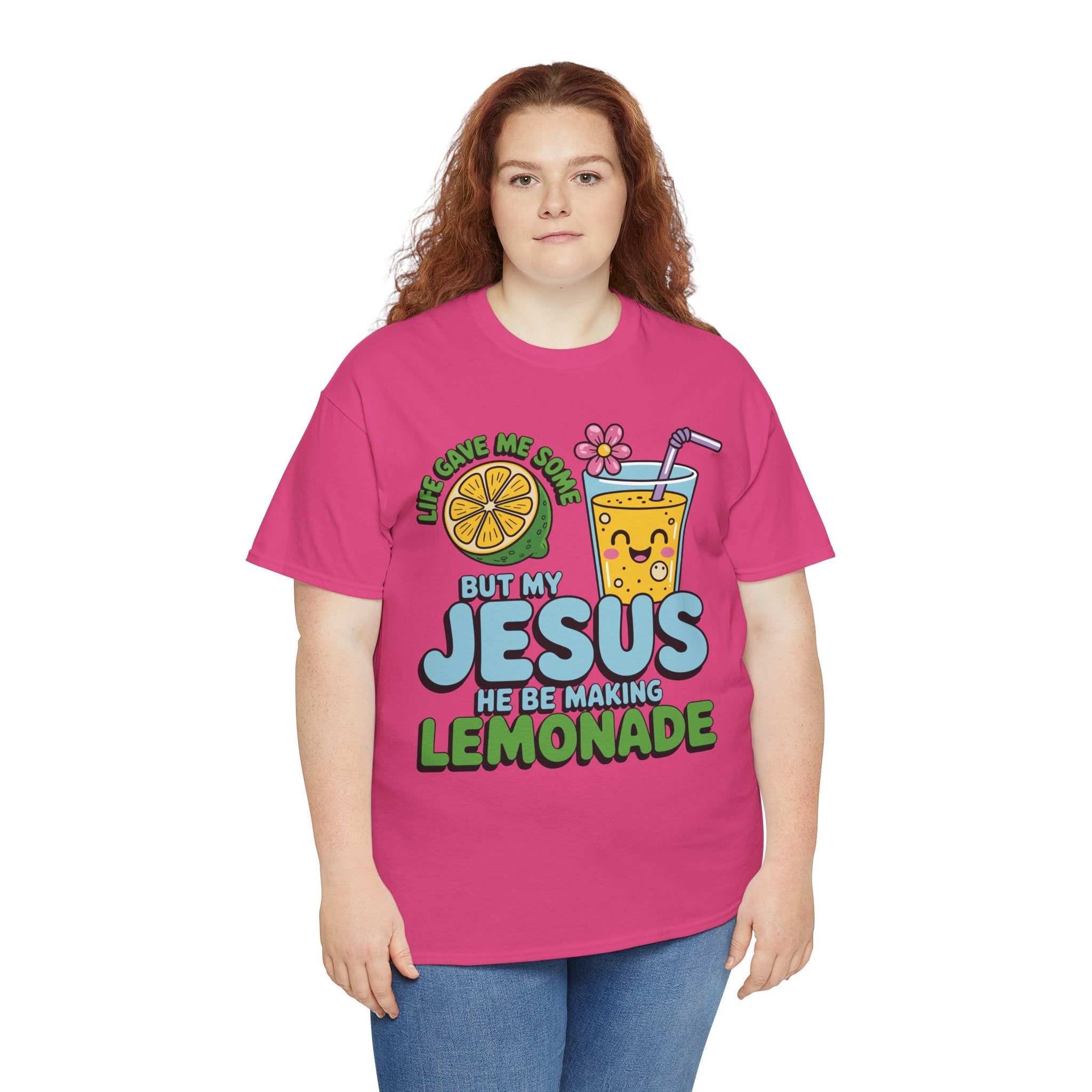 Christian Lemonade T‑Shirt — "Life Gave Me Some Lemons, My Jesus Makes Lemonade"Unisex Cotton Tee