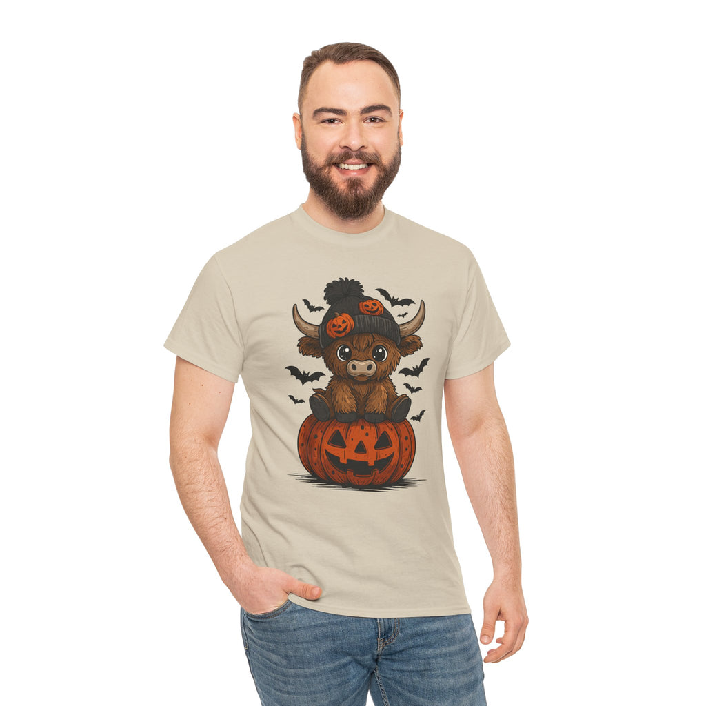 Halloween Cow Unisex Cotton Tshirt