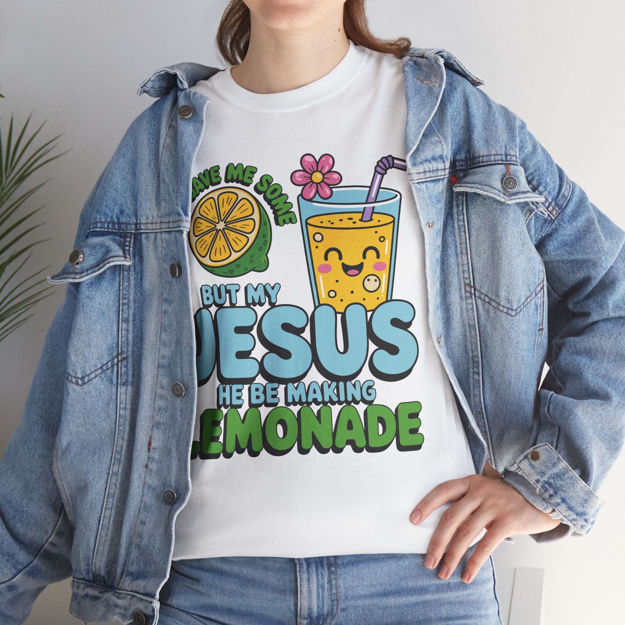 Christian Lemonade T‑Shirt — "Life Gave Me Some Lemons, My Jesus Makes Lemonade"Unisex Cotton Tee
