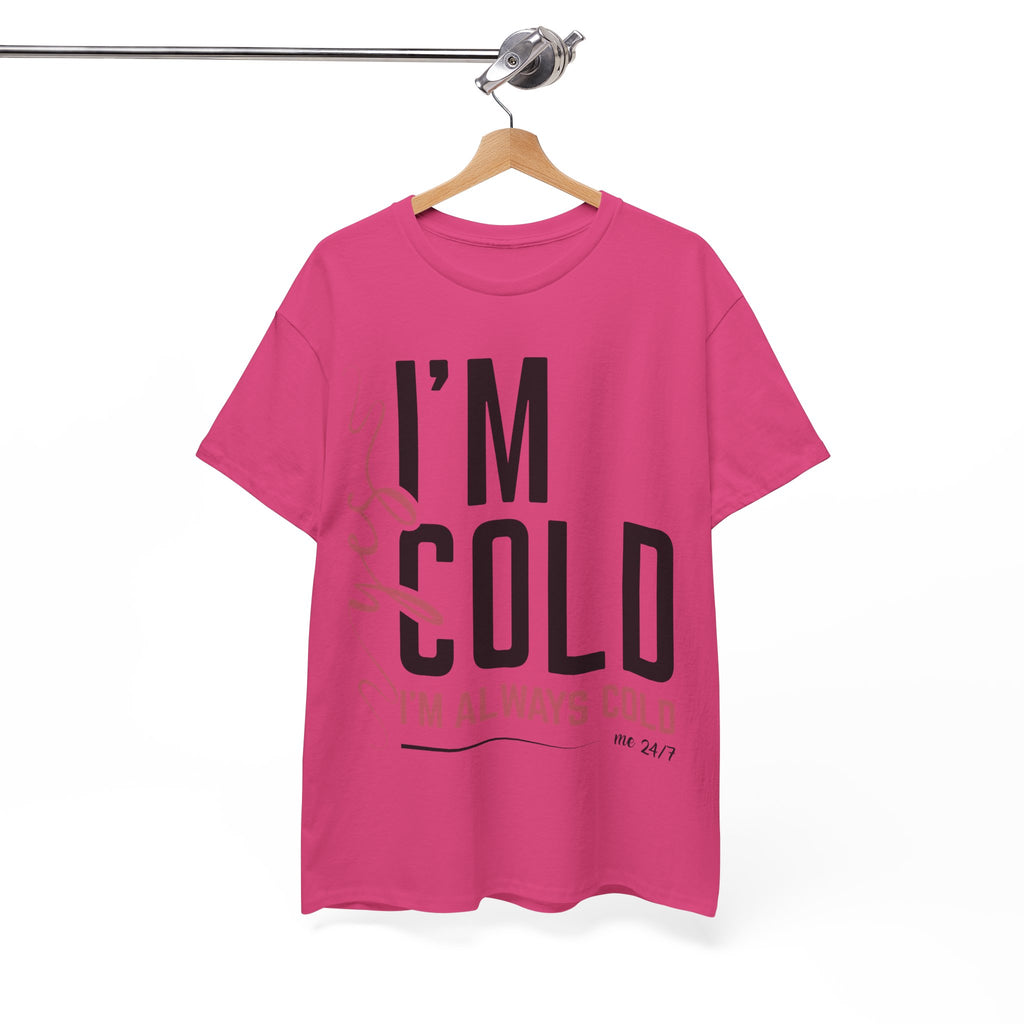 Pink Script Minimalist Unisex Cotton Tee