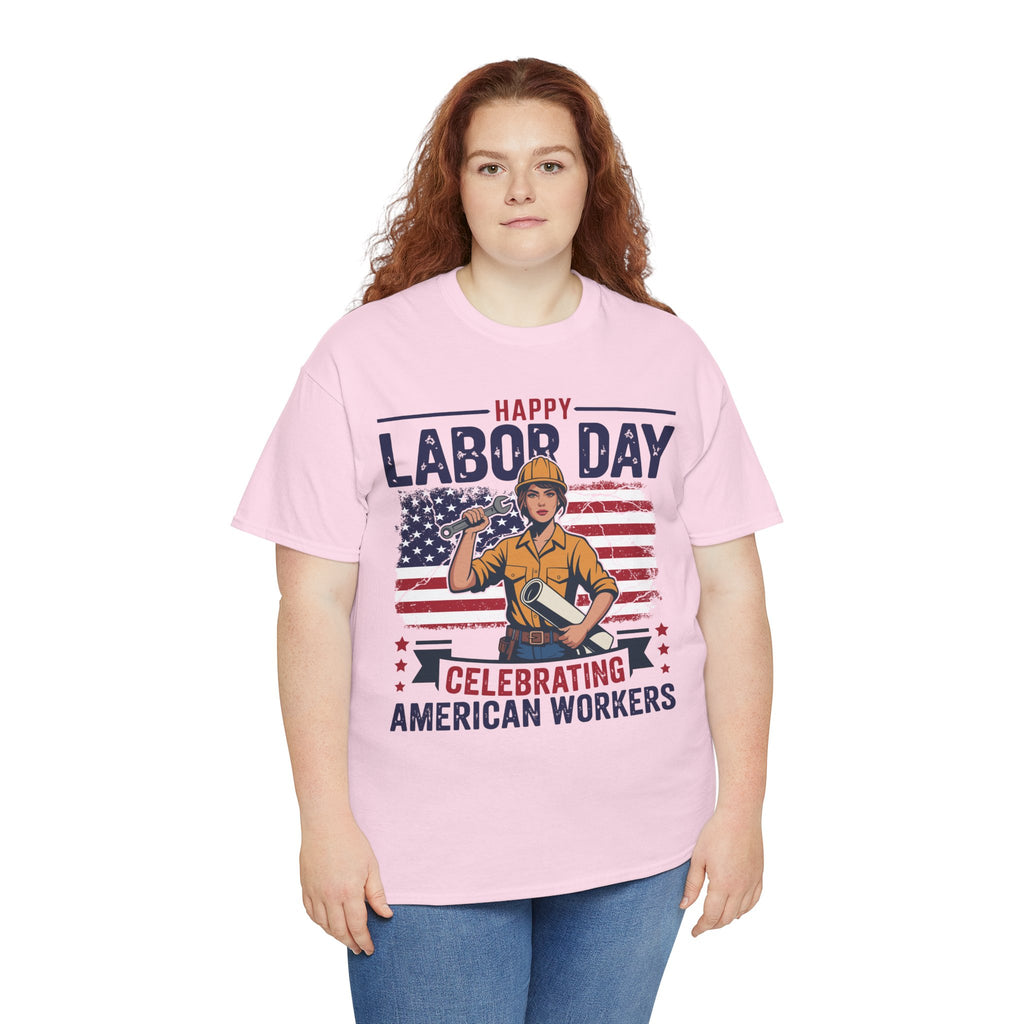 Happy US Labour Day T-Shirt - Unisex Heavy Cotton Tee