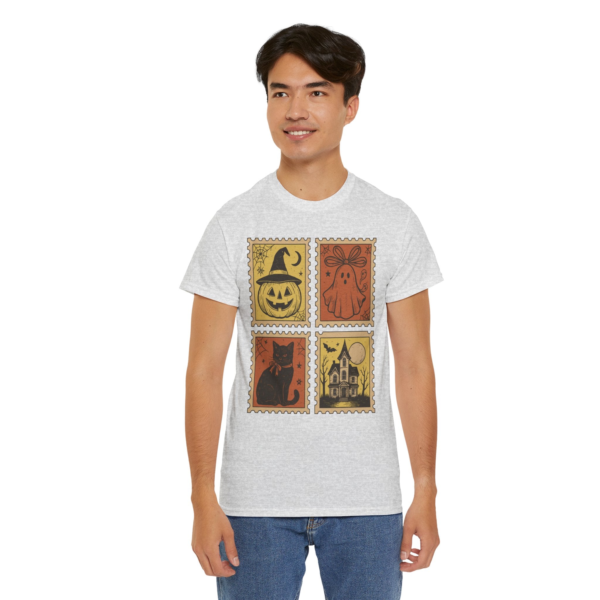 Halloween Stamp Collection Unisex Cotton Tee
