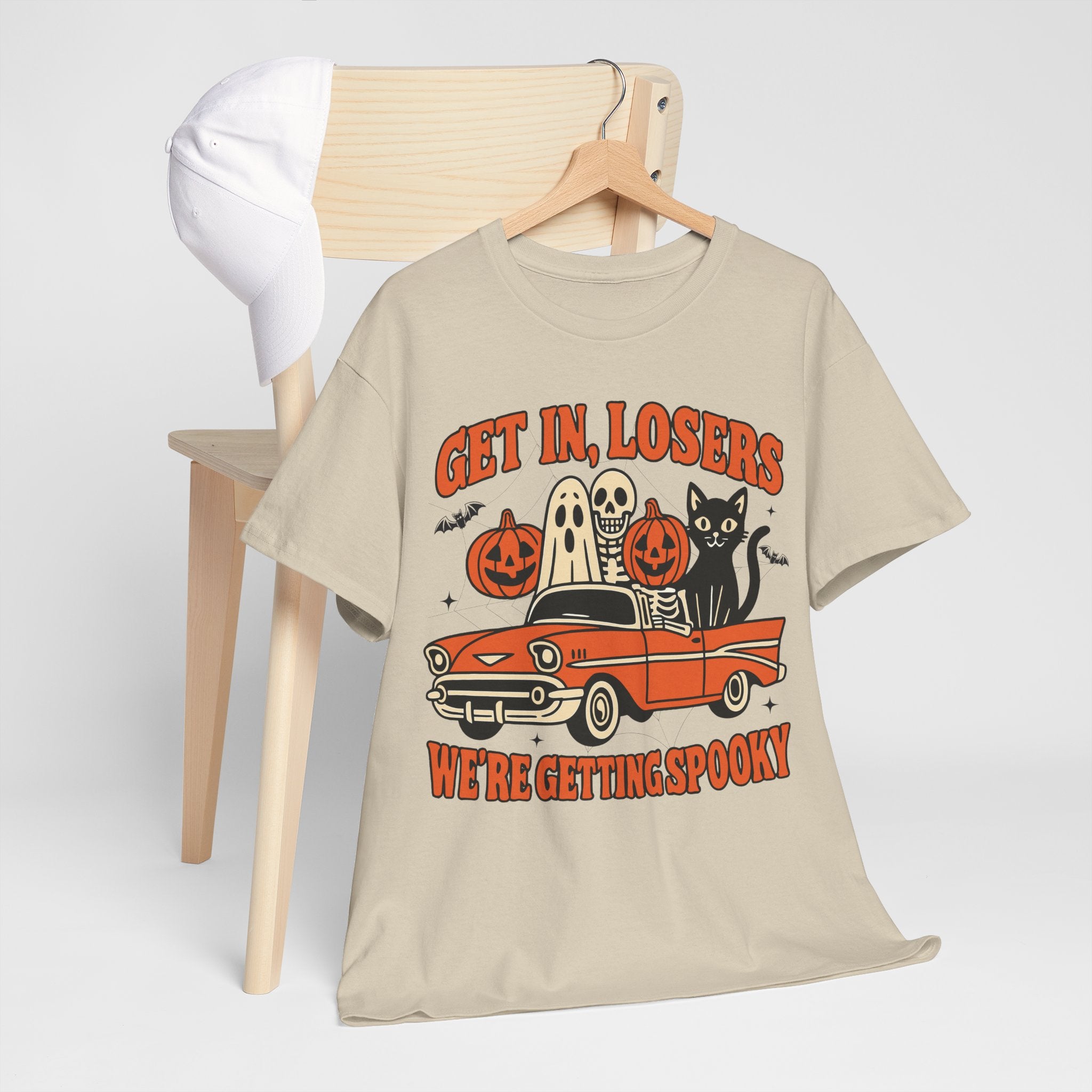 Halloween Skeleton Pumpkin Black Cat Unisex Cotton Tee