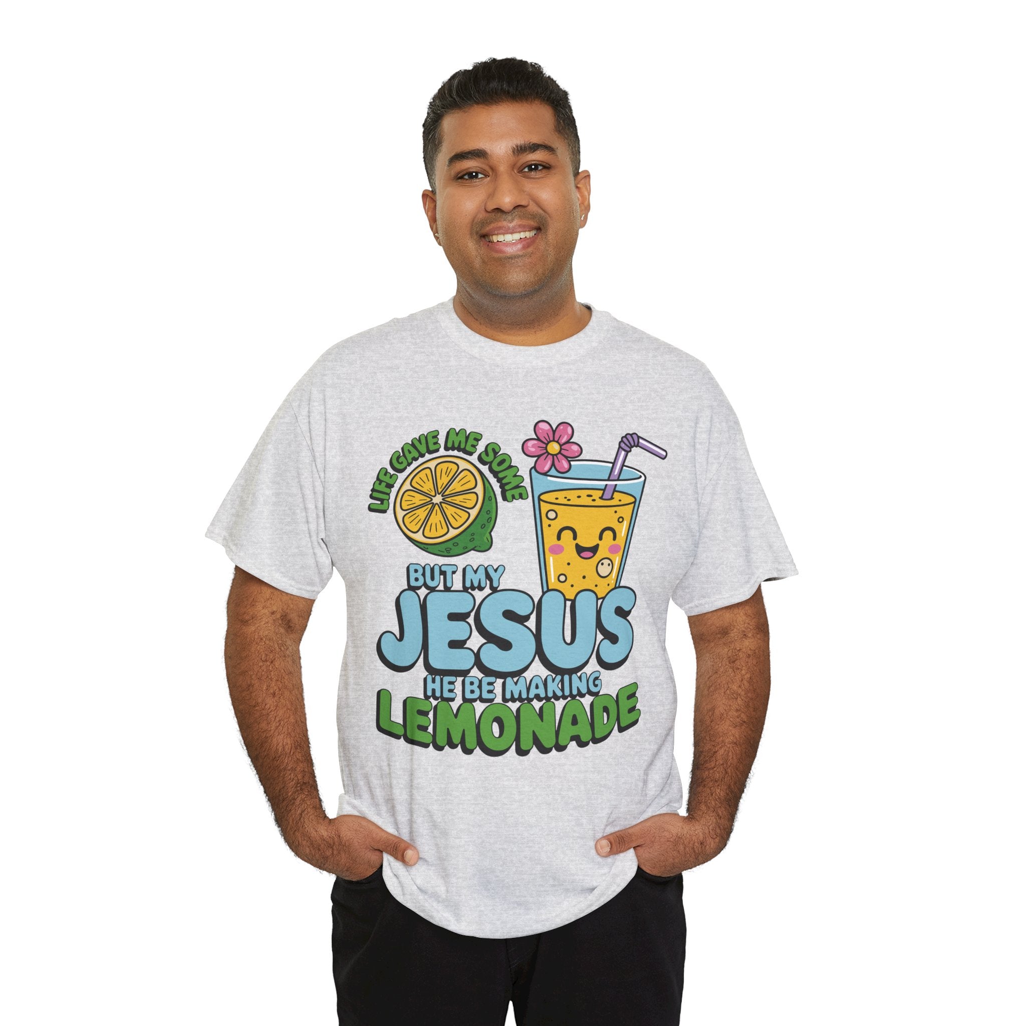 Christian Lemonade T‑Shirt — "Life Gave Me Some Lemons, My Jesus Makes Lemonade"Unisex Cotton Tee