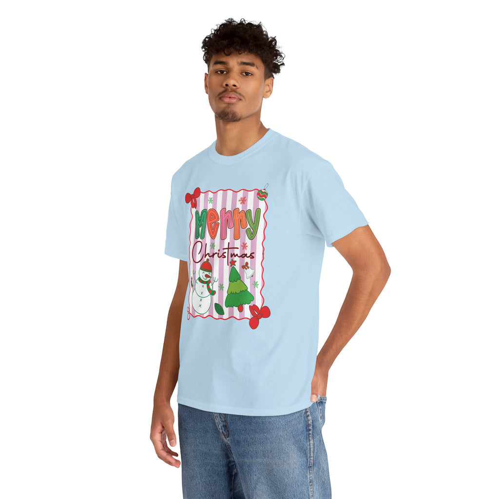 Christmas Snowman Unisex Cotton Tee