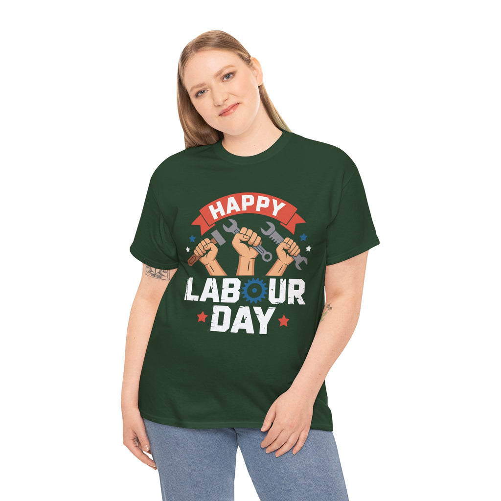 Happy US Labour Day Unisex Heavy Cotton T-Shirt