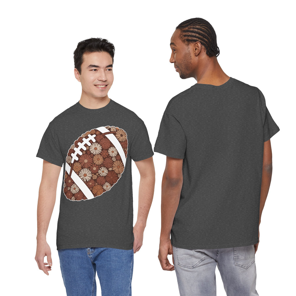 Game Day Touch Down Football Tee — Helmets, Flags & Cheer Icons Unisex Cotton Tee