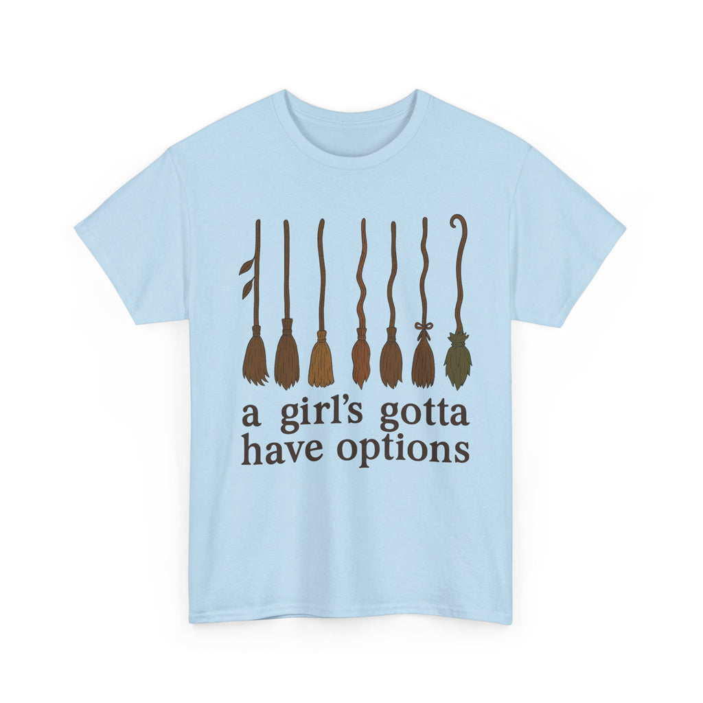 Witch Brooms Options Unisex Cotton Tee