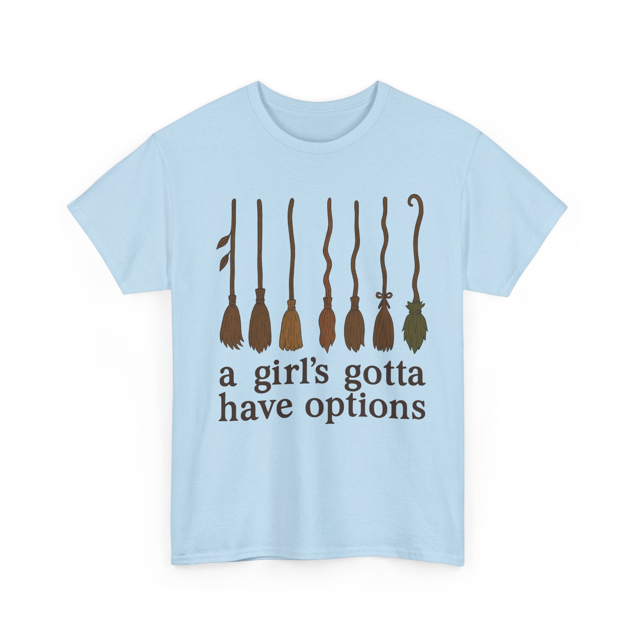 Witch Brooms Options Unisex Cotton Tee