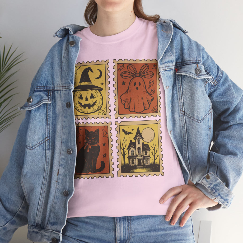 Halloween Stamp Collection Unisex Cotton Tee
