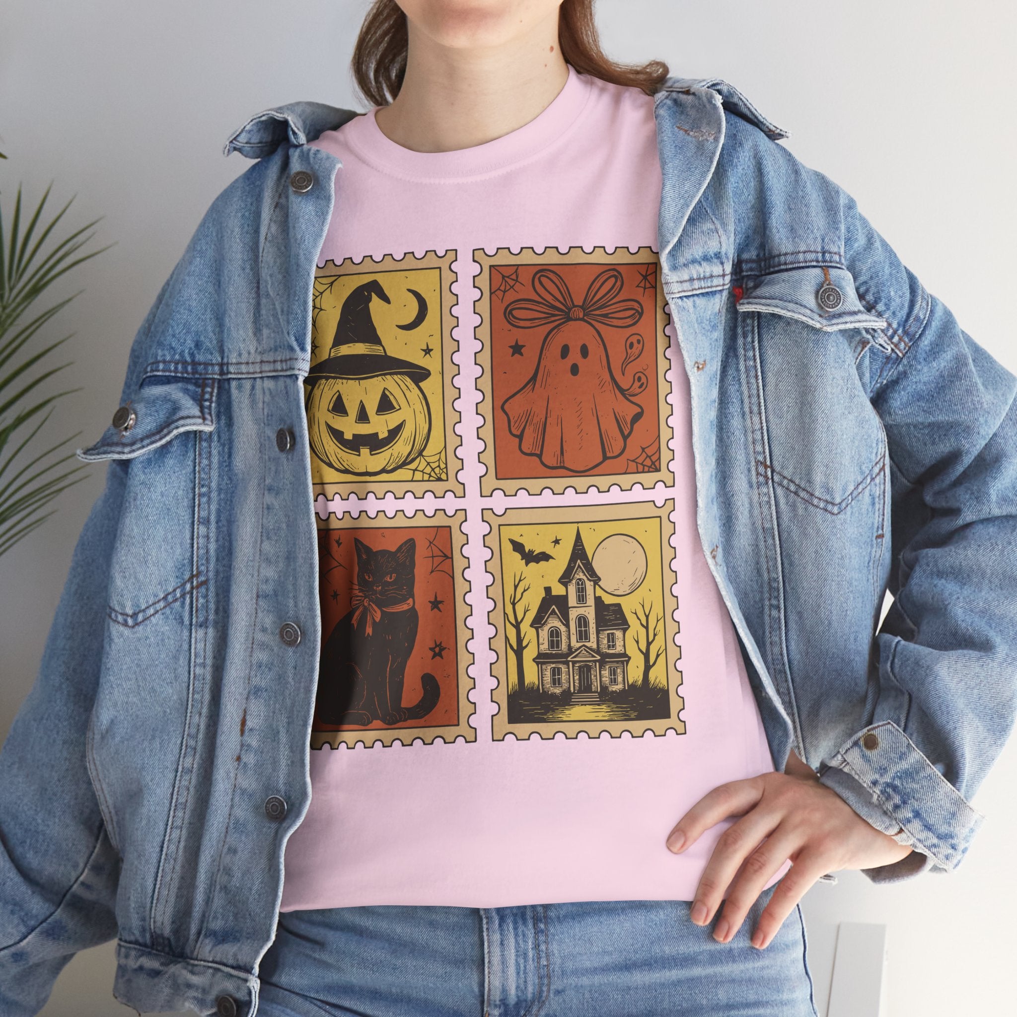 Halloween Stamp Collection Unisex Cotton Tee