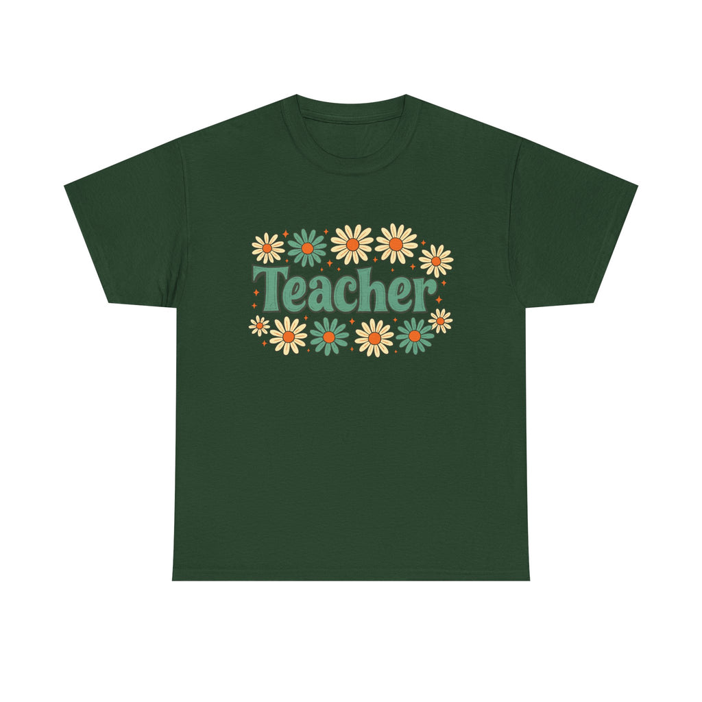 Floral Teacher Tee - Perfect Gift for Educators