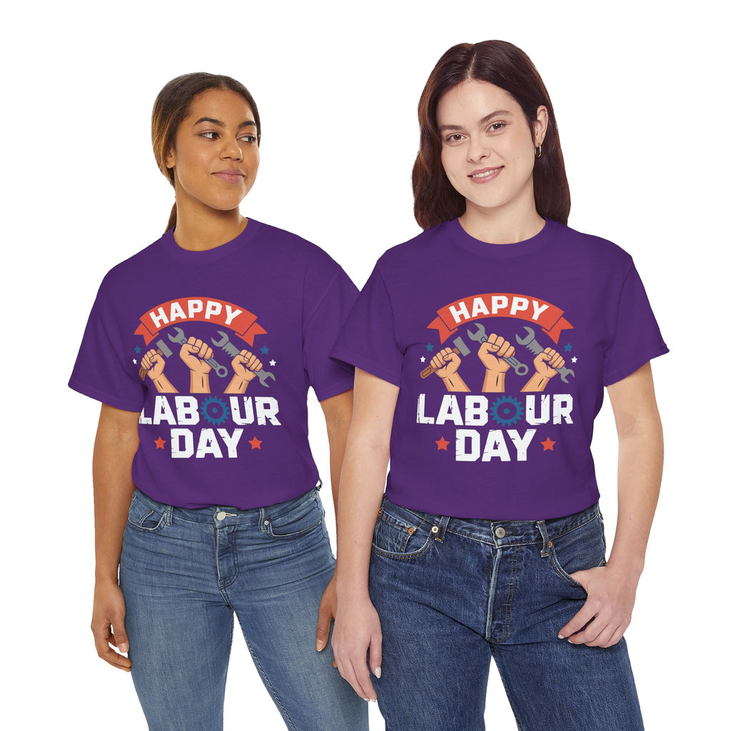 Happy US Labour Day Unisex Heavy Cotton T-Shirt
