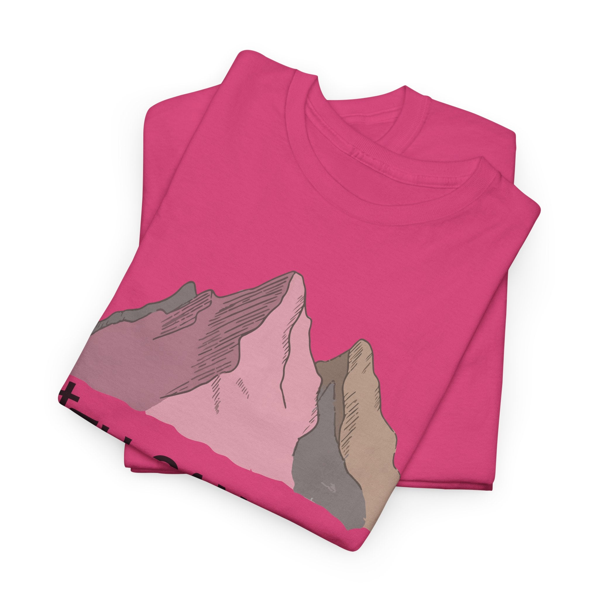 Faith Can Move Mountains Mountain Tee — Pastel Inspirational Christian Unisex Cotton T-Shirt