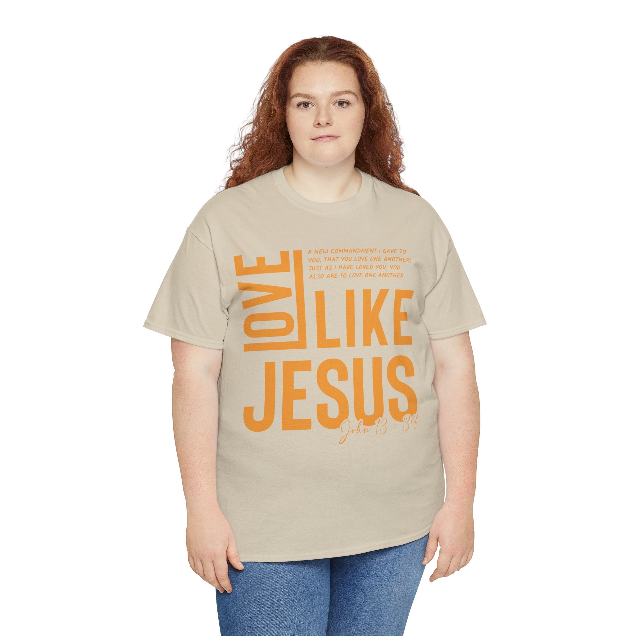 Love Like Jesus T-Shirt — John 13:34 Christian Unisex Cotton Tee