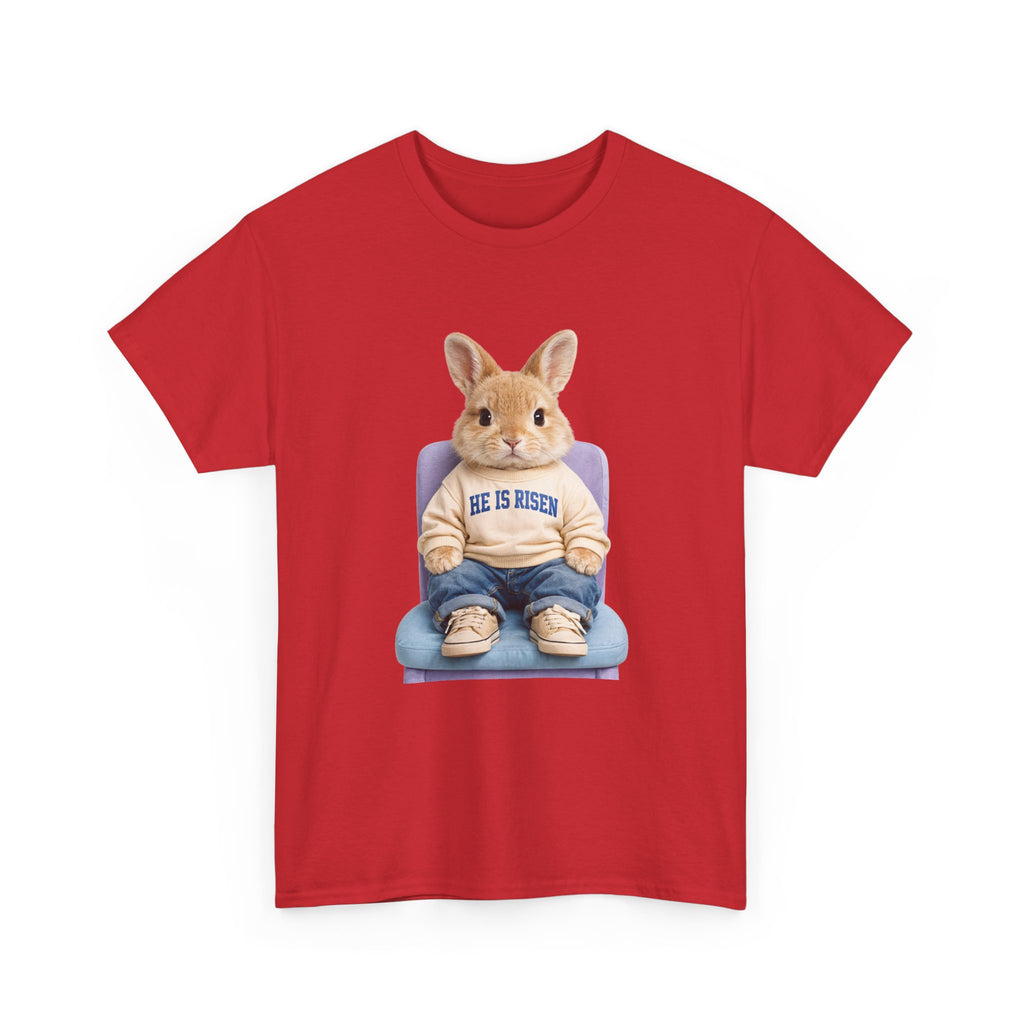 Easter 'He Is Risen' Bunny Unisex Cotton Tee