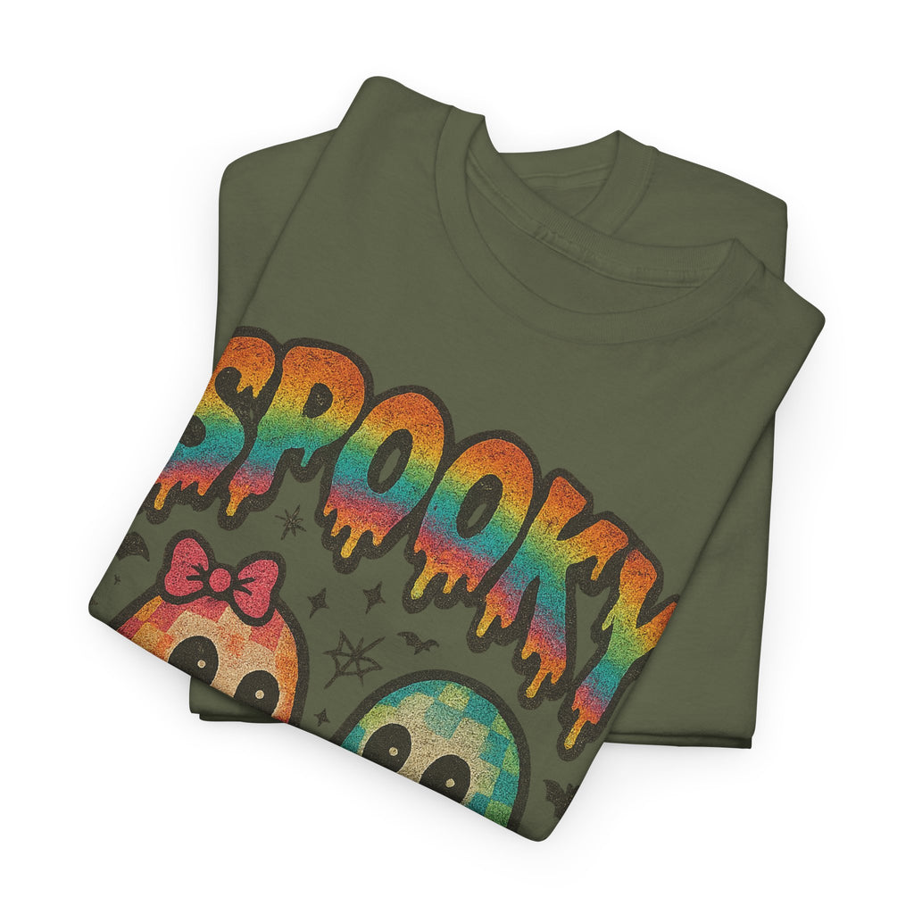Spooky Pastel Ghosts Unisex Cotton Tee