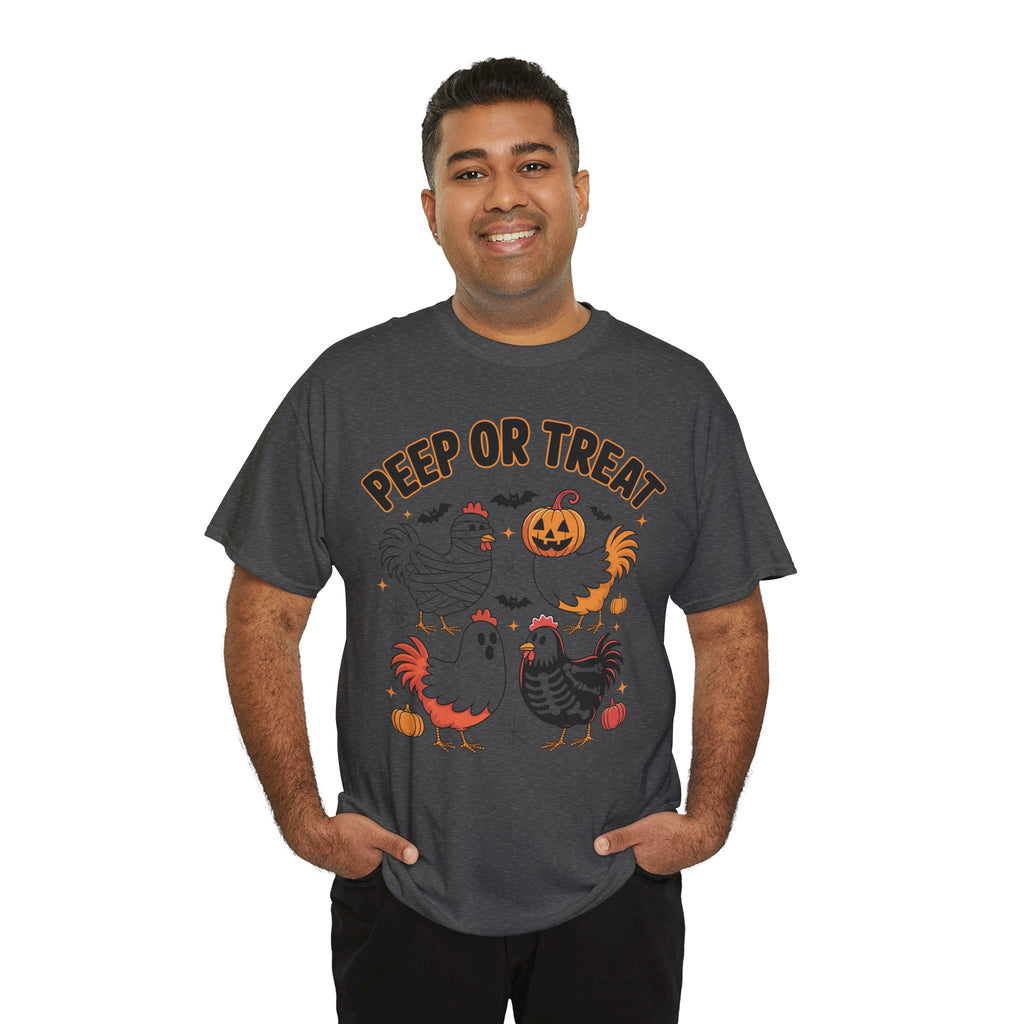 Peep or Treat Halloween Unisex Cotton Tee