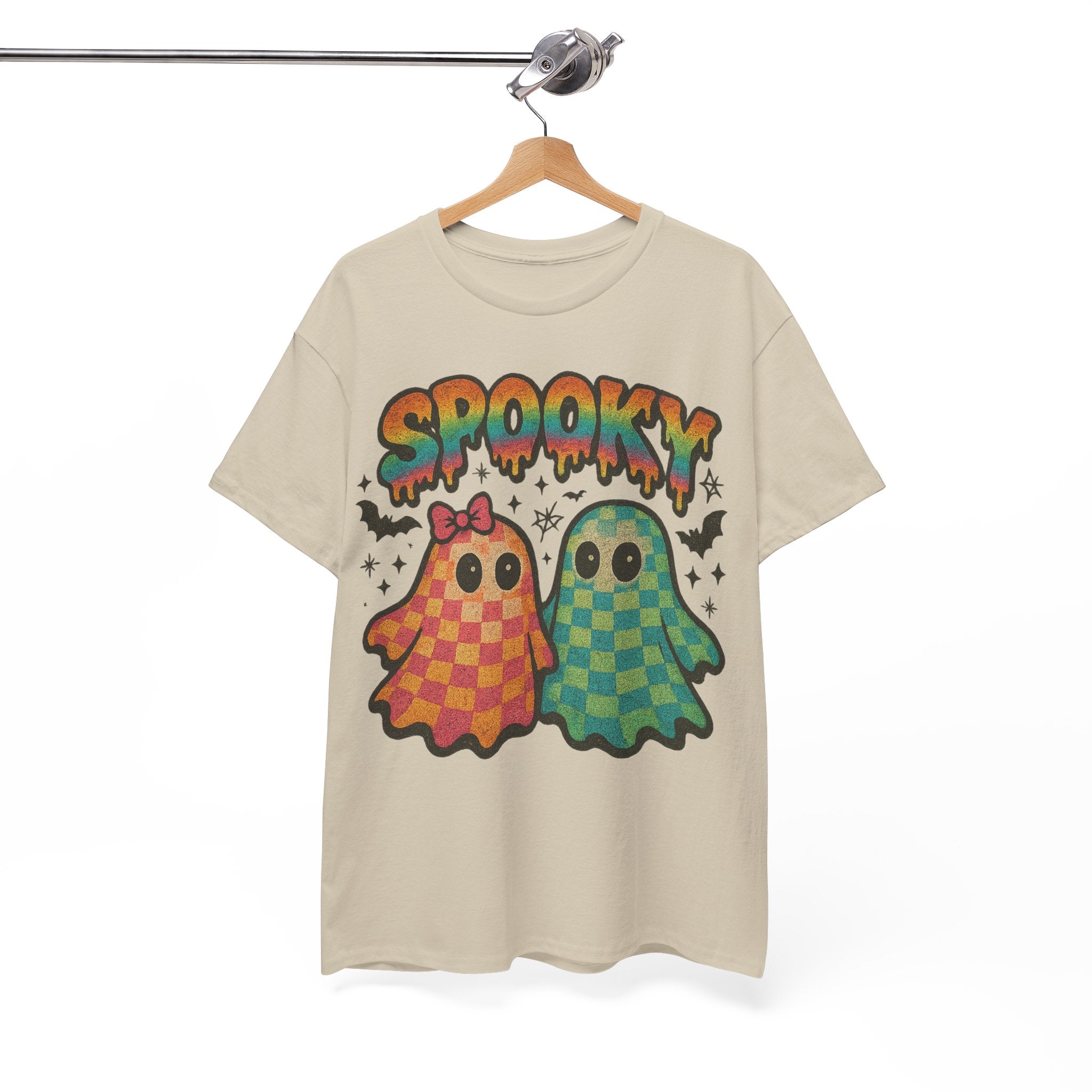 Spooky Pastel Ghosts Unisex Cotton Tee