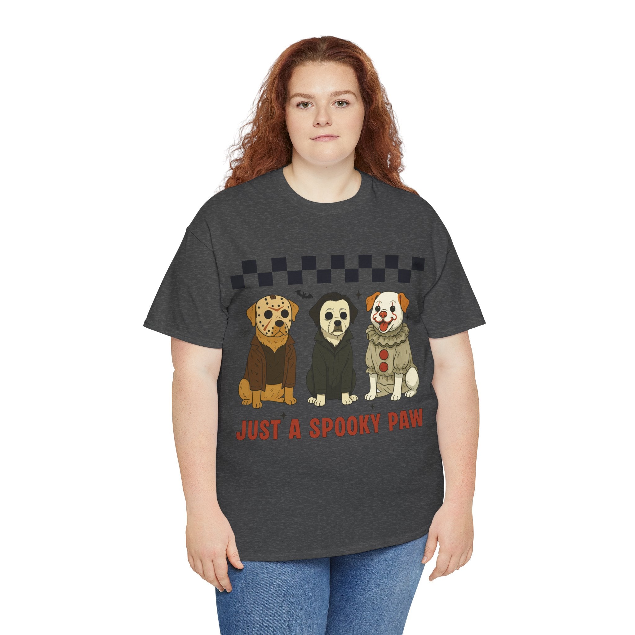 Halloween "Just A Spooky Paw" Unisex Cotton Tee