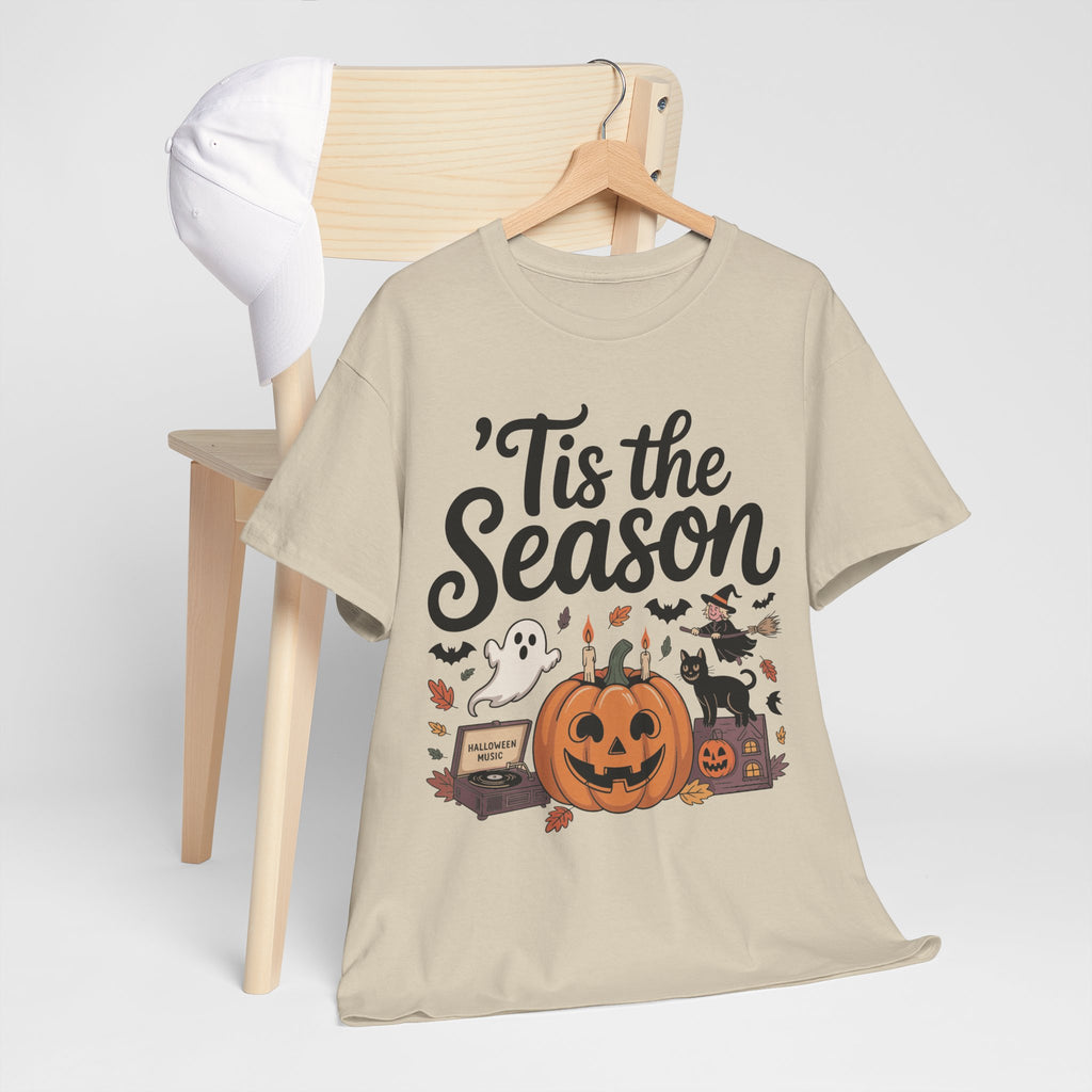 Holiday Season Unisex Cotton T-Shirt - Tis the Season Design