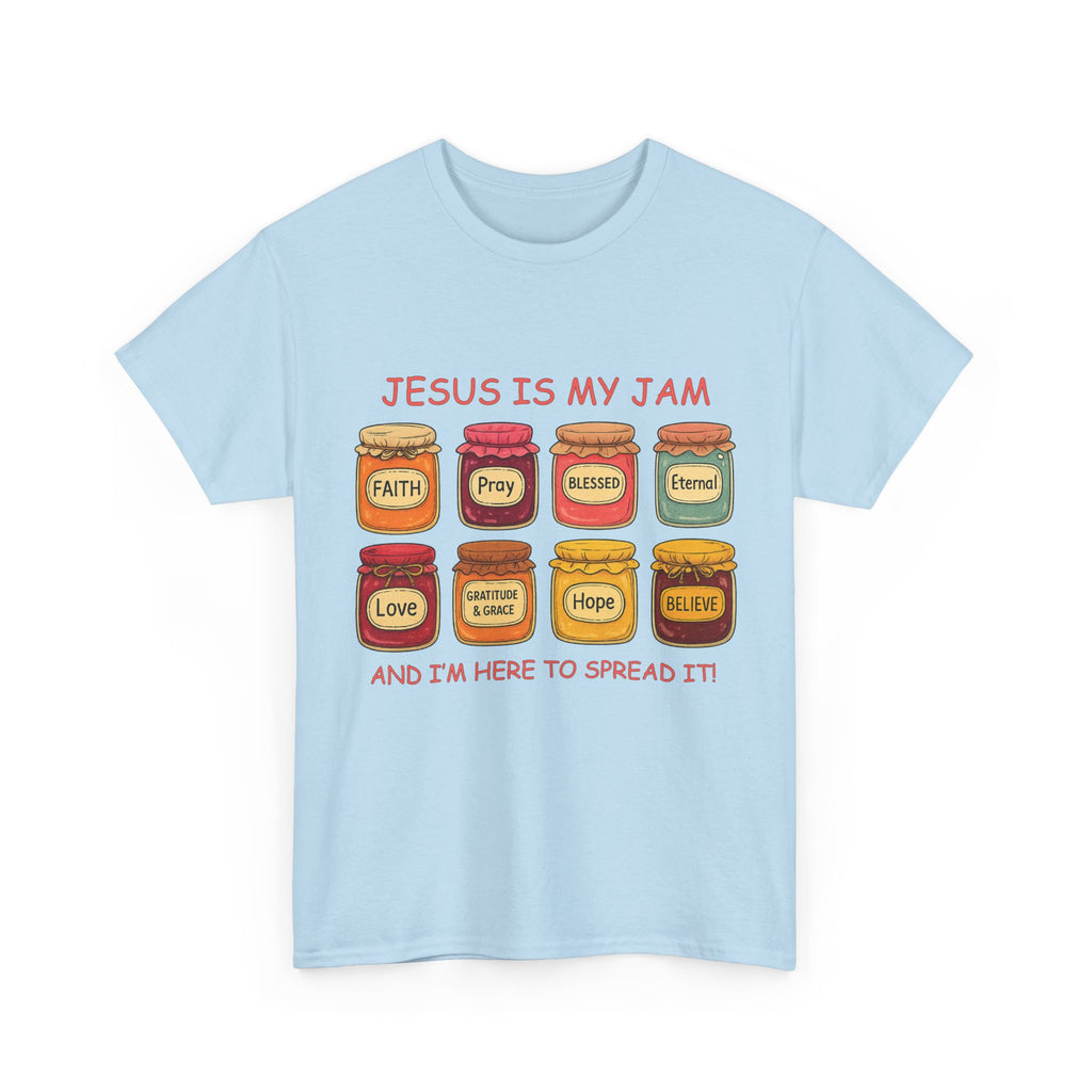 Jesus Is My Jam T-Shirt — Christian Faith Jam Jar Unisex Cotton Tee